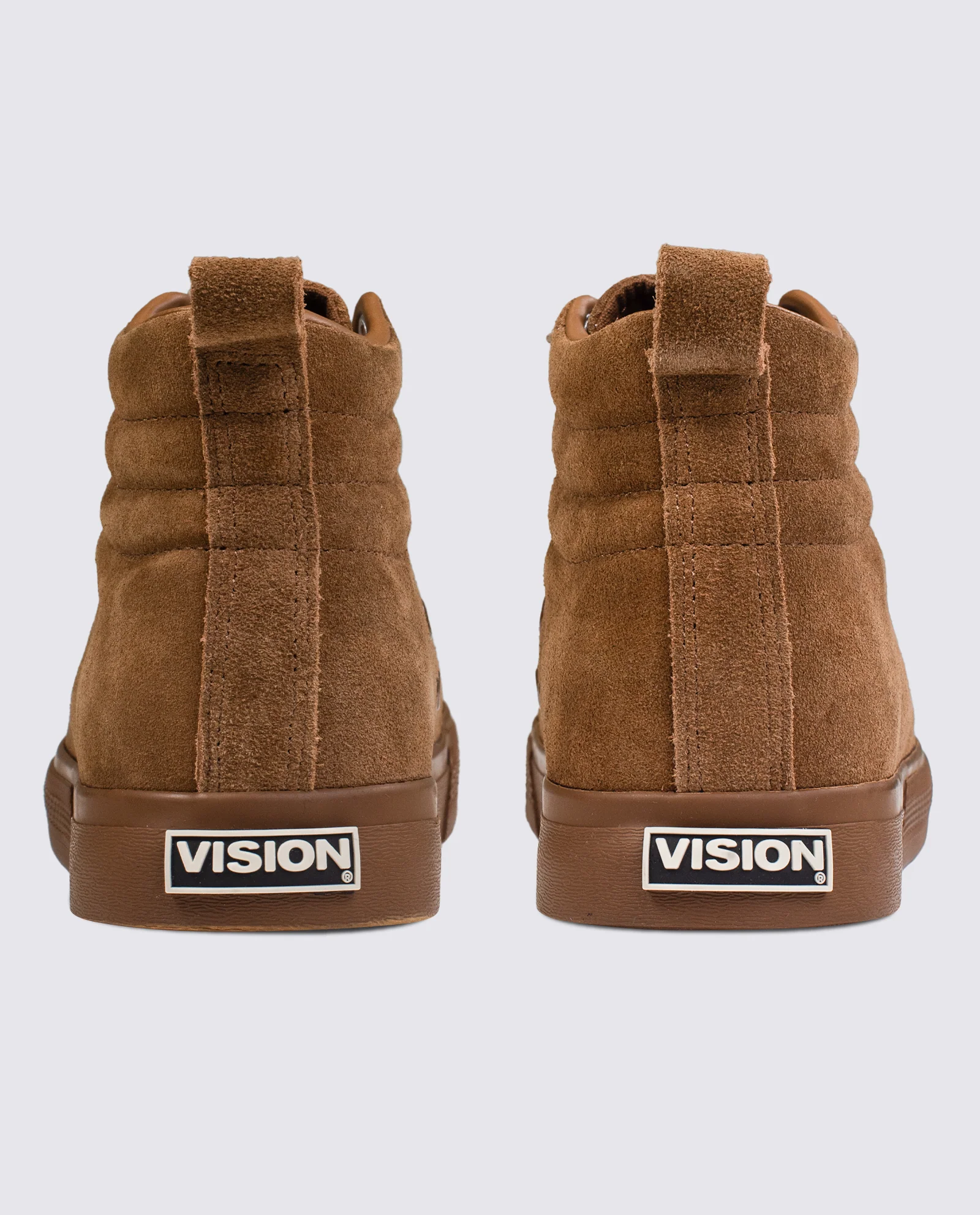 ALL SUEDE HIGH TOP SNEAKERS – TOBACCO - Image 3
