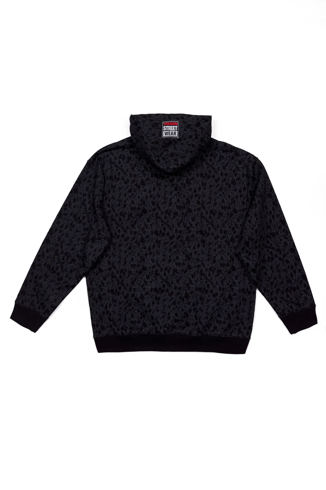 Aop Skull Logo Hoodie - Black - Image 7