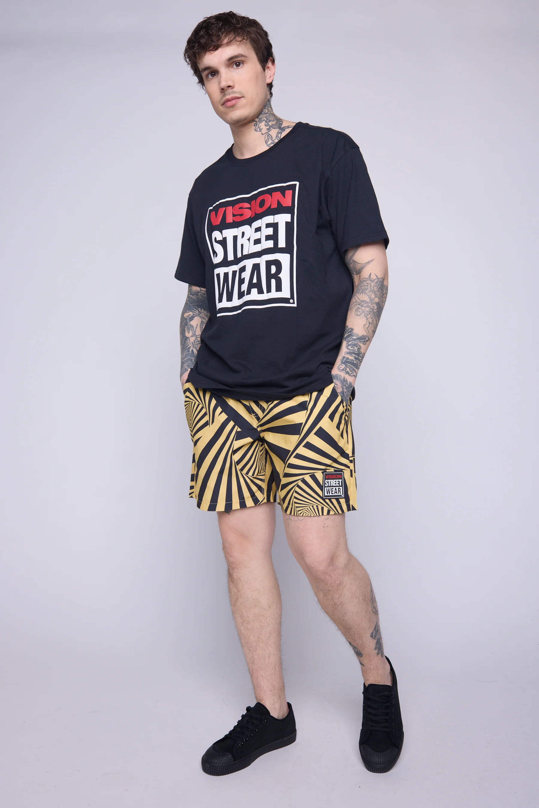 Aop Spiral Swim Shorts - Butter - Image 3