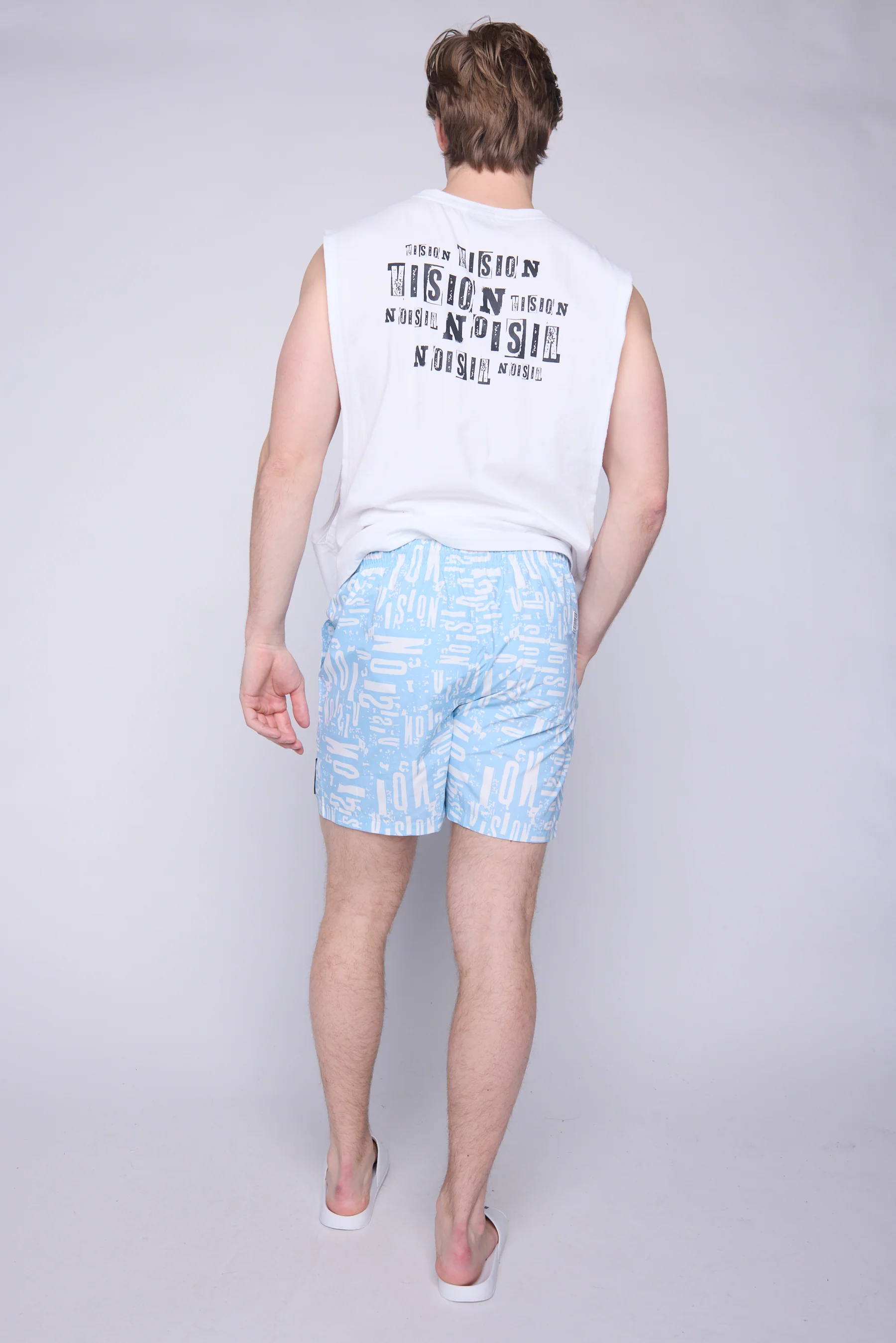 Aop Swim Shorts - Blue Cloud - Image 2