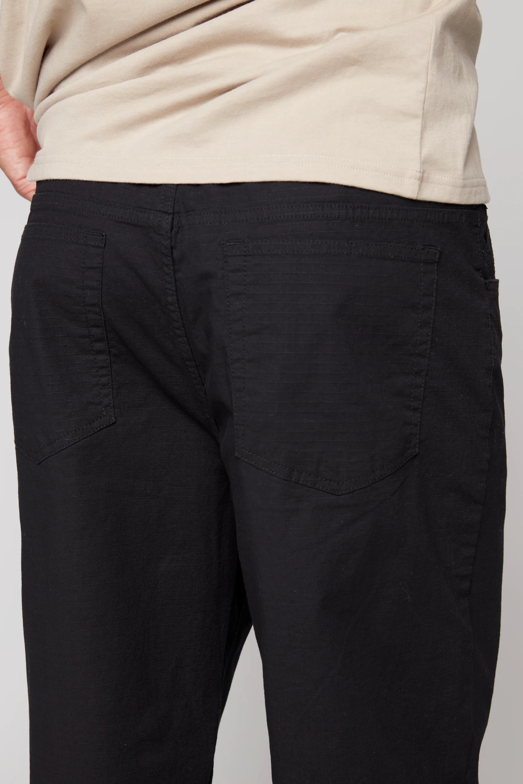 BOYCHIK - 5 Pocket Loose Fit Pant - Black Ripstop - Image 5