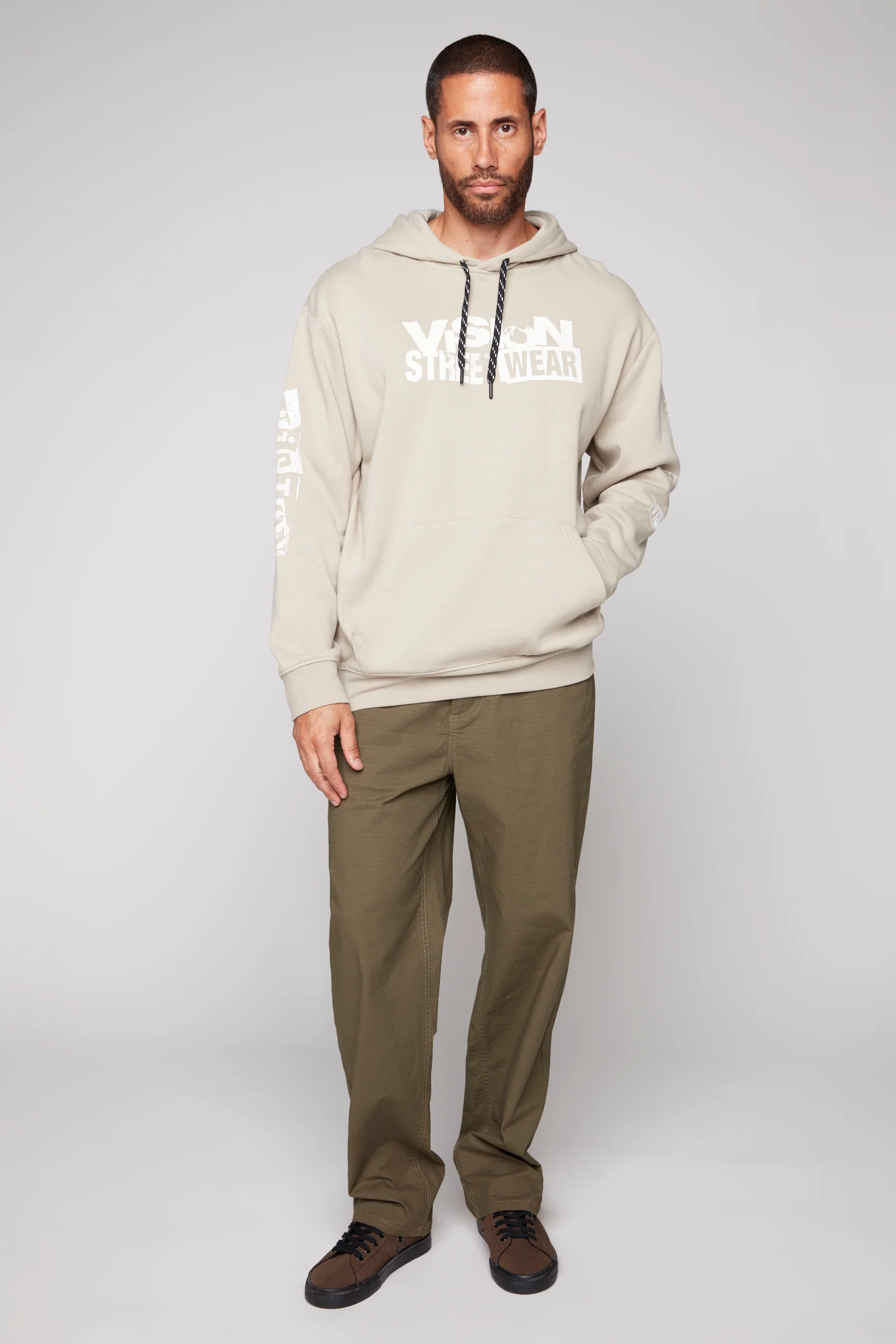 BOYCHIK - 5 Pocket Loose Fit Pant - Olive Ripstop