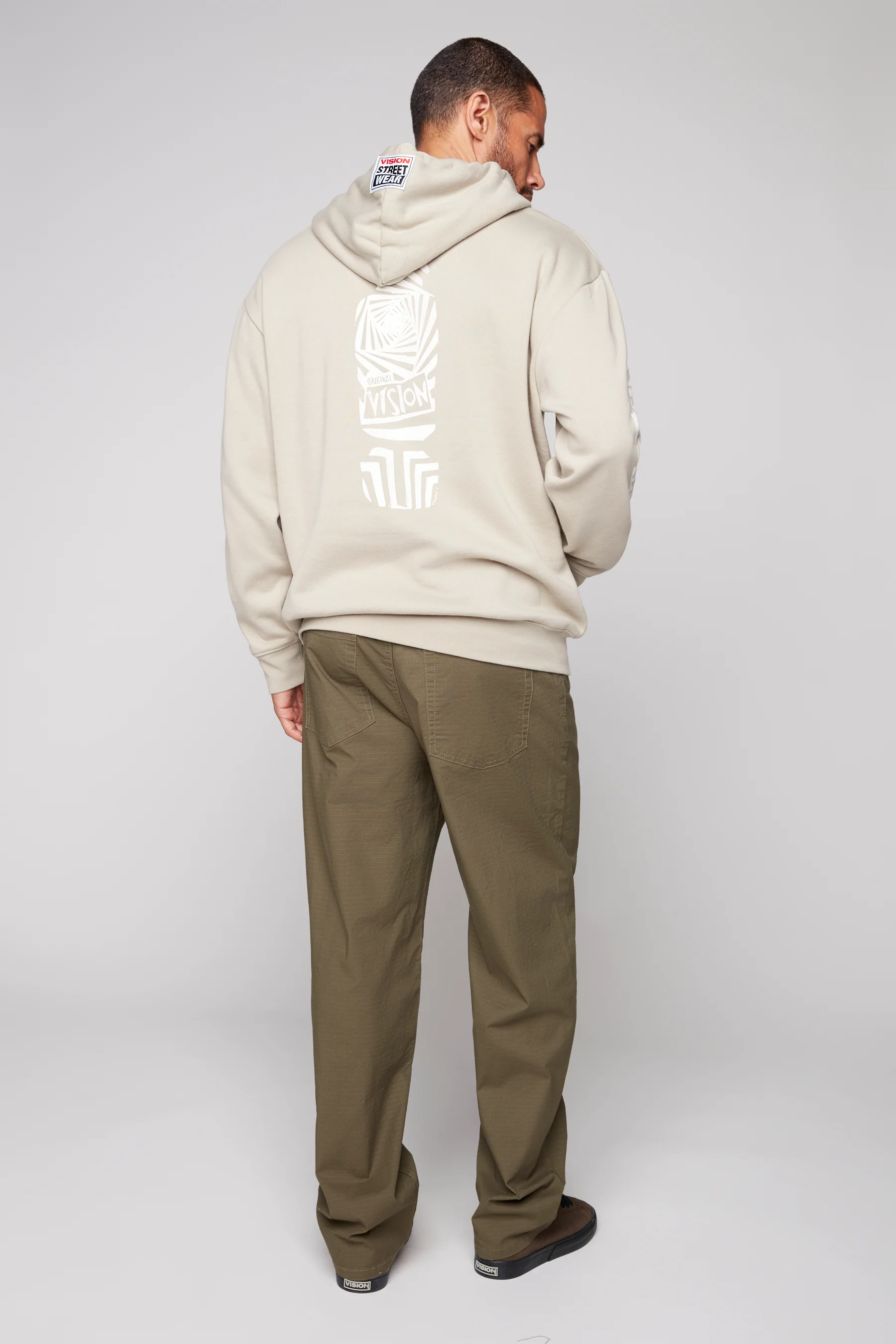 BOYCHIK - 5 Pocket Loose Fit Pant - Olive Ripstop - Image 2