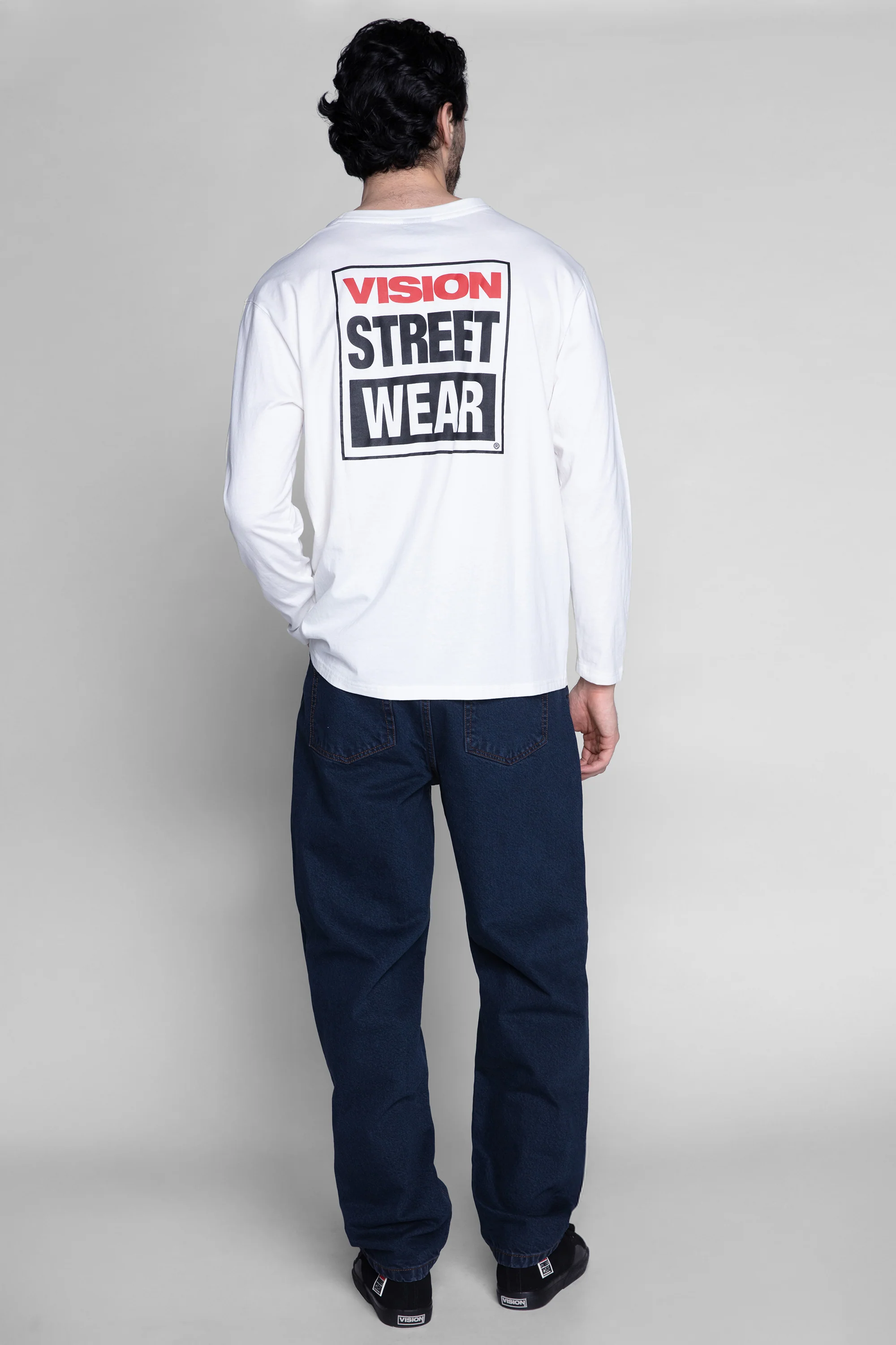 BOYCHIK RELAXED WIDE RAW DENIM PANT - BLUE RINSE WASH - Image 3