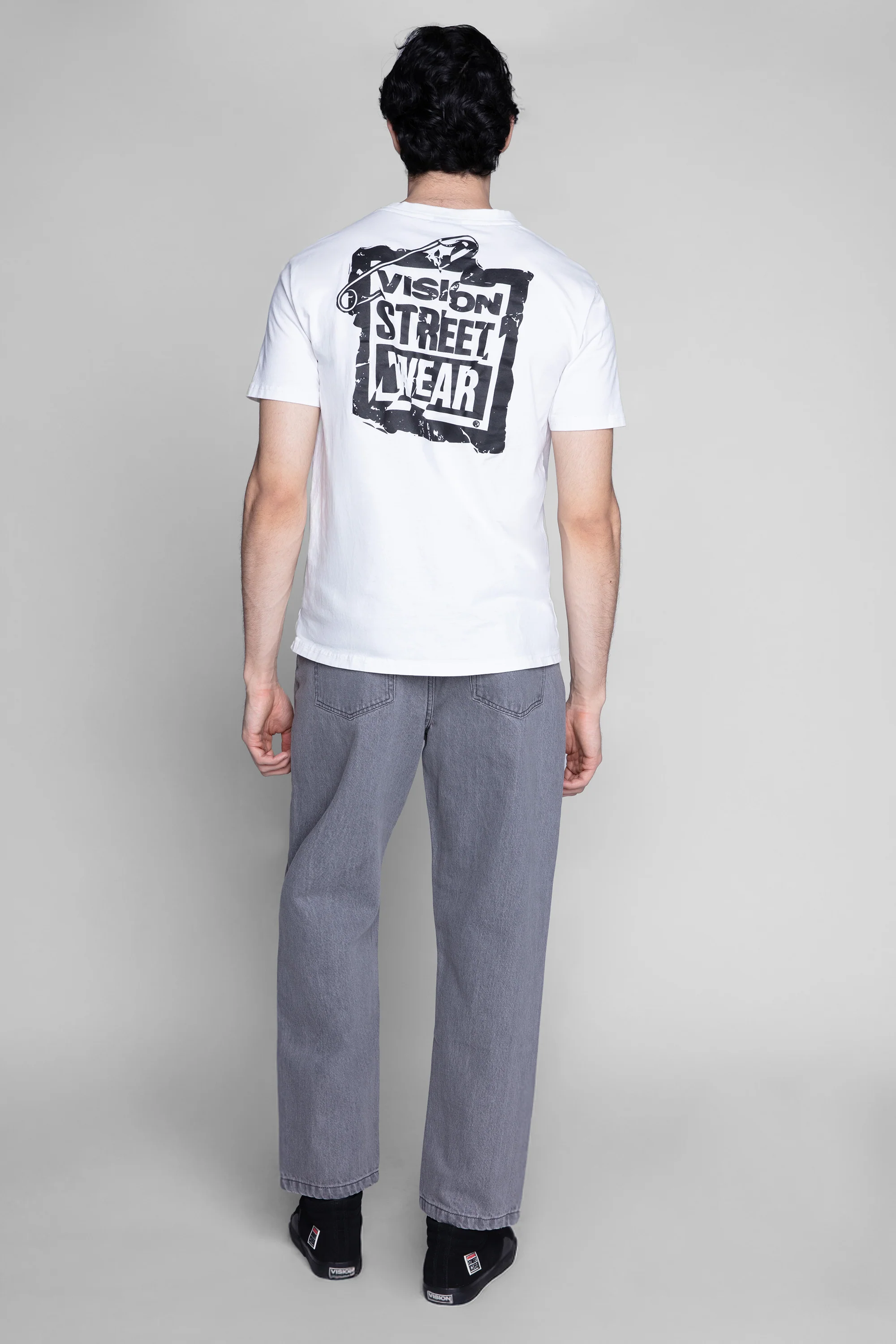 BOYCHIK RELAXED WIDE RAW DENIM PANT - GREY WASH - Image 3