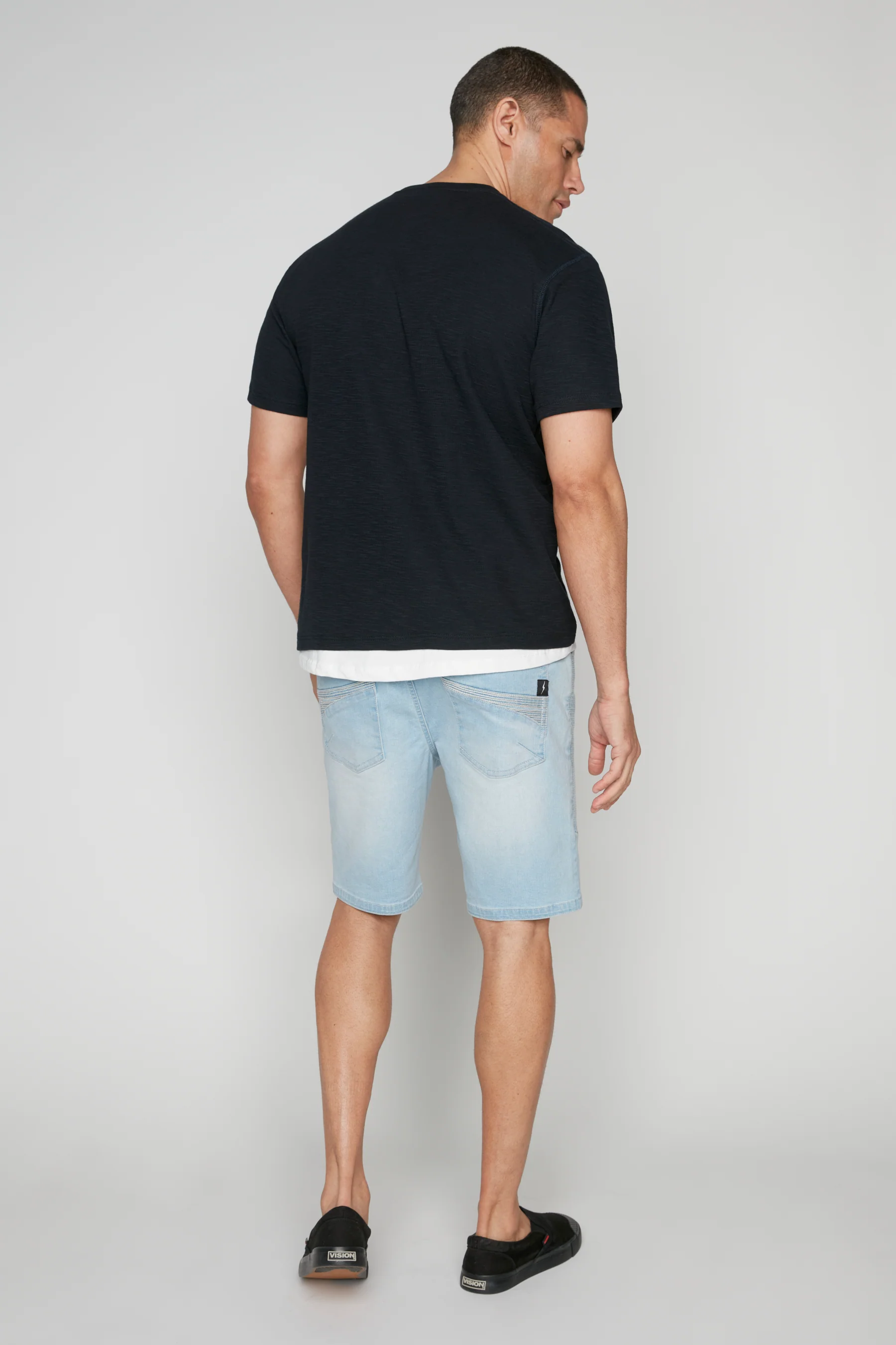 CASH - Mens Ripstop Moto Stitch Short - Icy - Image 3