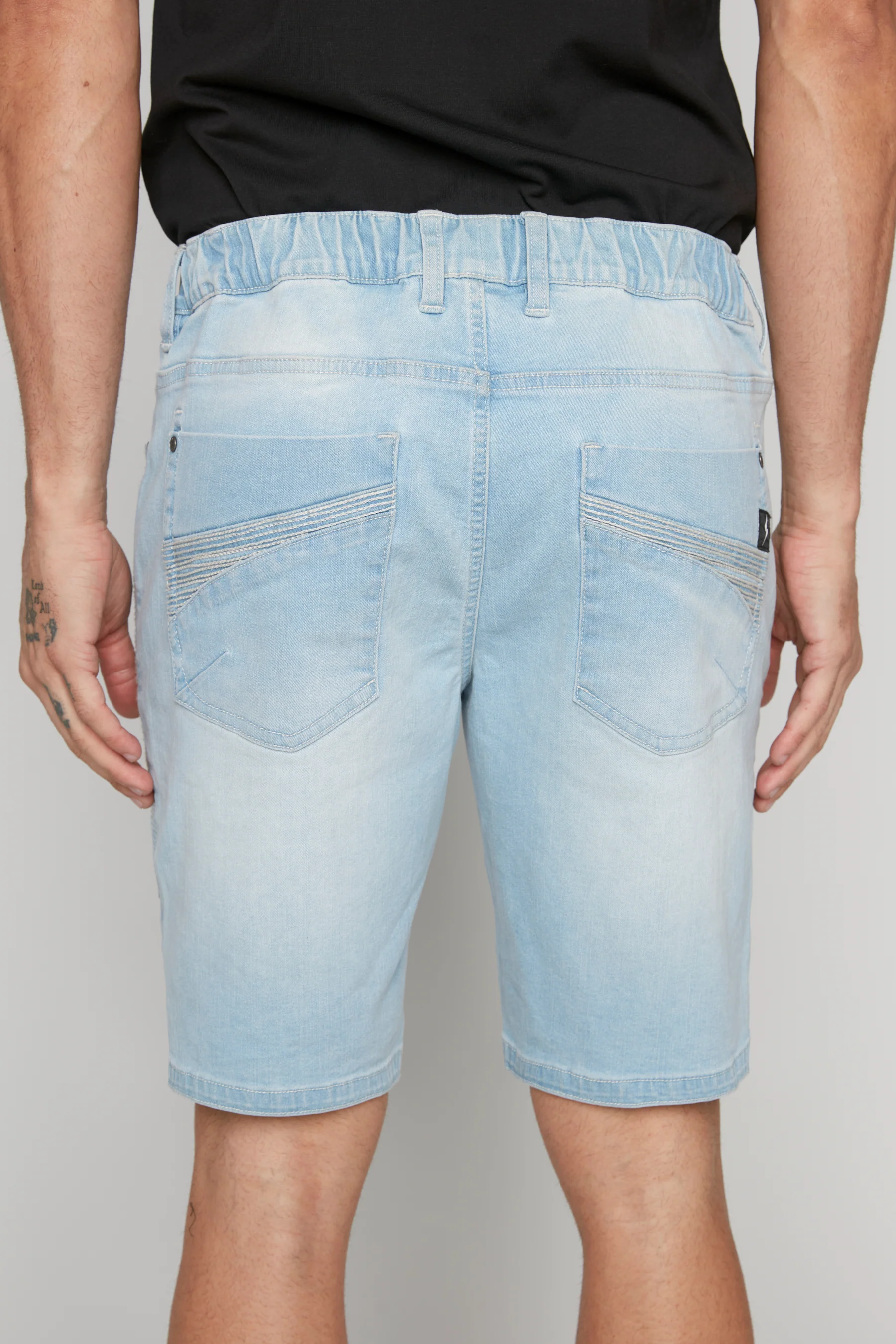 CASH - Mens Ripstop Moto Stitch Short - Icy - Image 5
