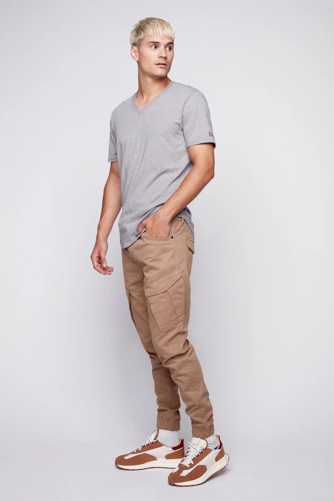 COHEN - 5 Pocket Cargo Jogger - Beige - Image 3