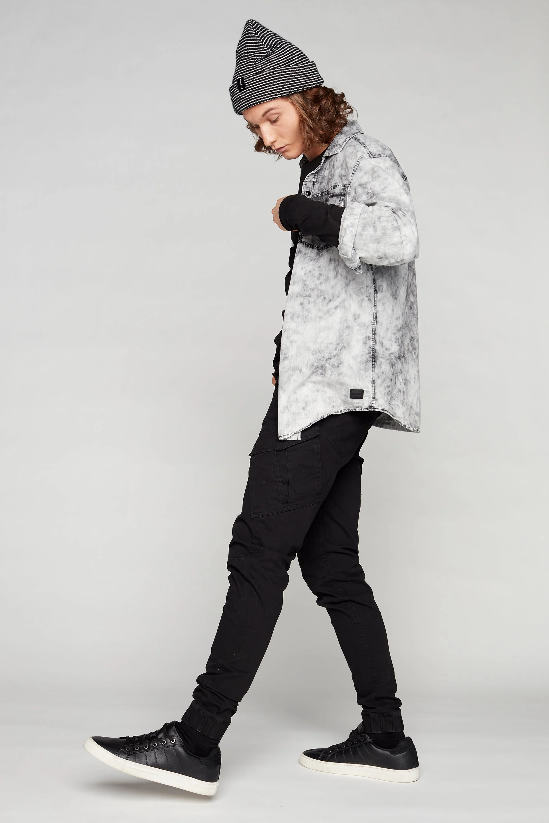 COHEN - 5 Pocket Cargo Jogger - Black - Image 3