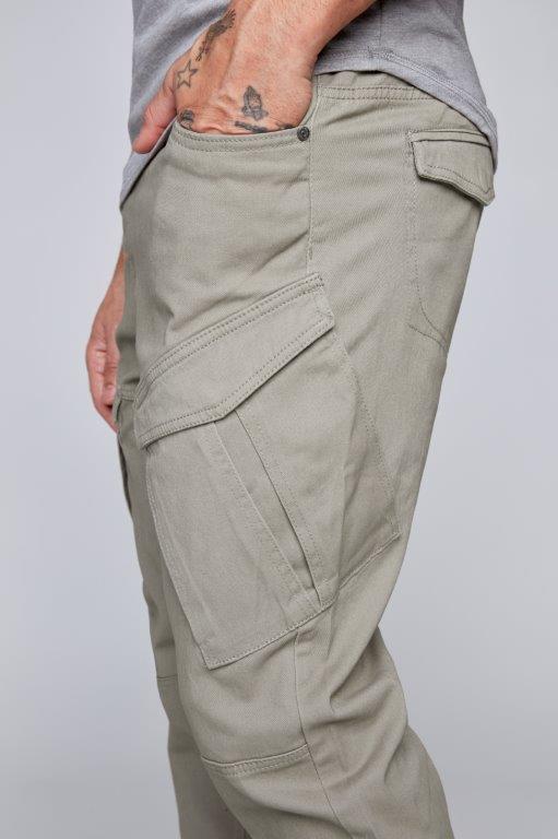 COHEN - 5 Pocket Cargo Jogger - Light Olive - Image 4