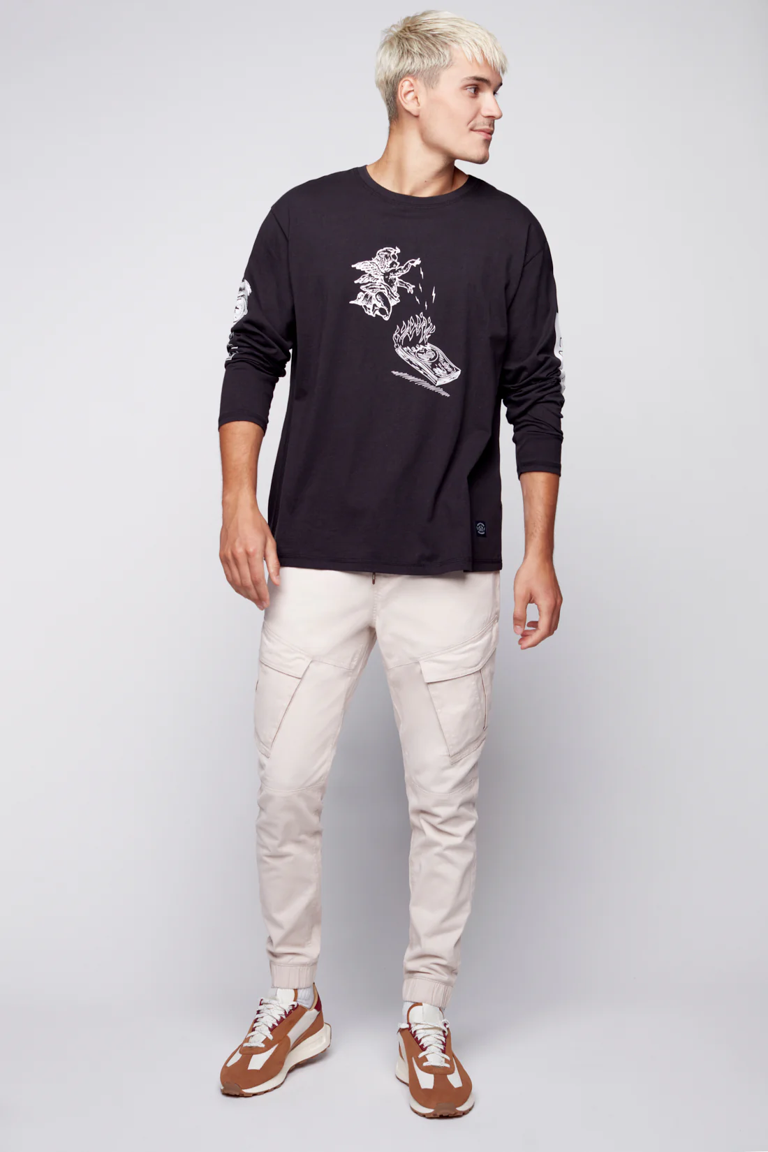 COHEN - 5 Pocket Cargo Jogger - Sand - Image 3