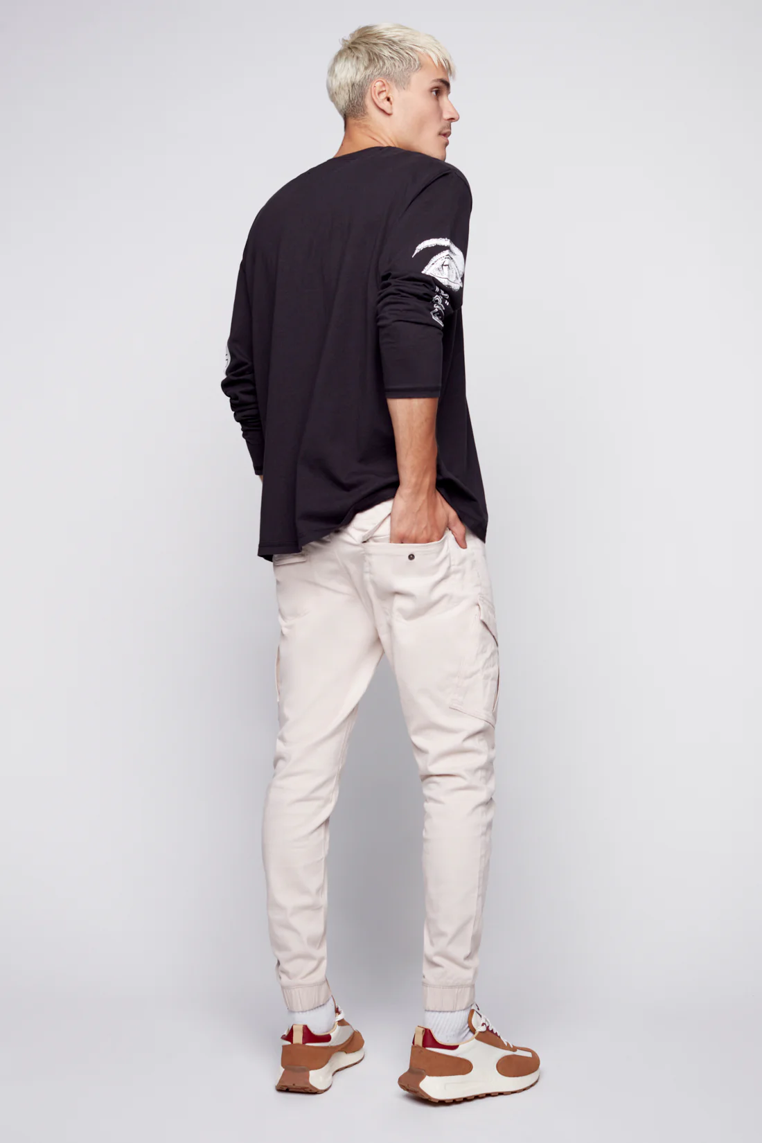 COHEN - 5 Pocket Cargo Jogger - Sand - Image 5