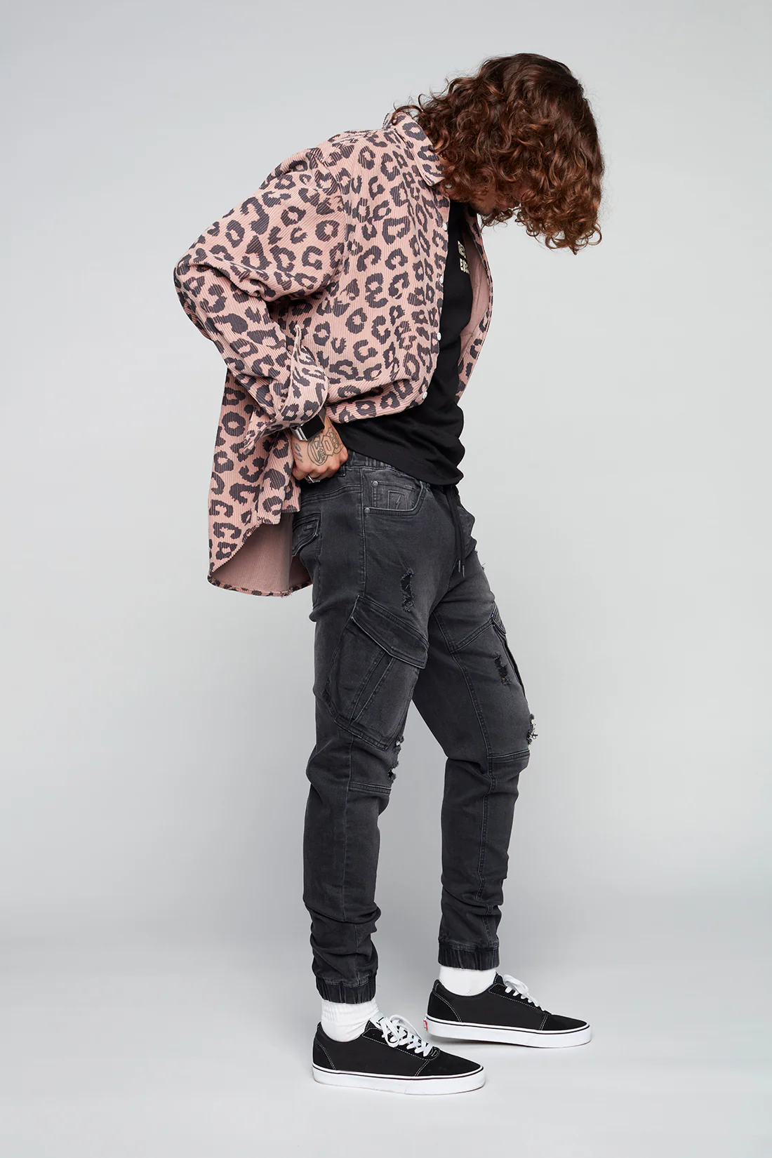 COHEN - 5 Pocket Cargo Jogger - Vintage Black - Image 2