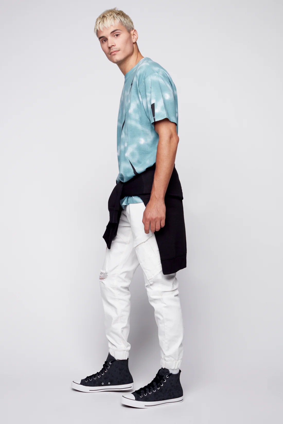 COHEN - 5 Pocket Cargo Jogger - White - Image 2