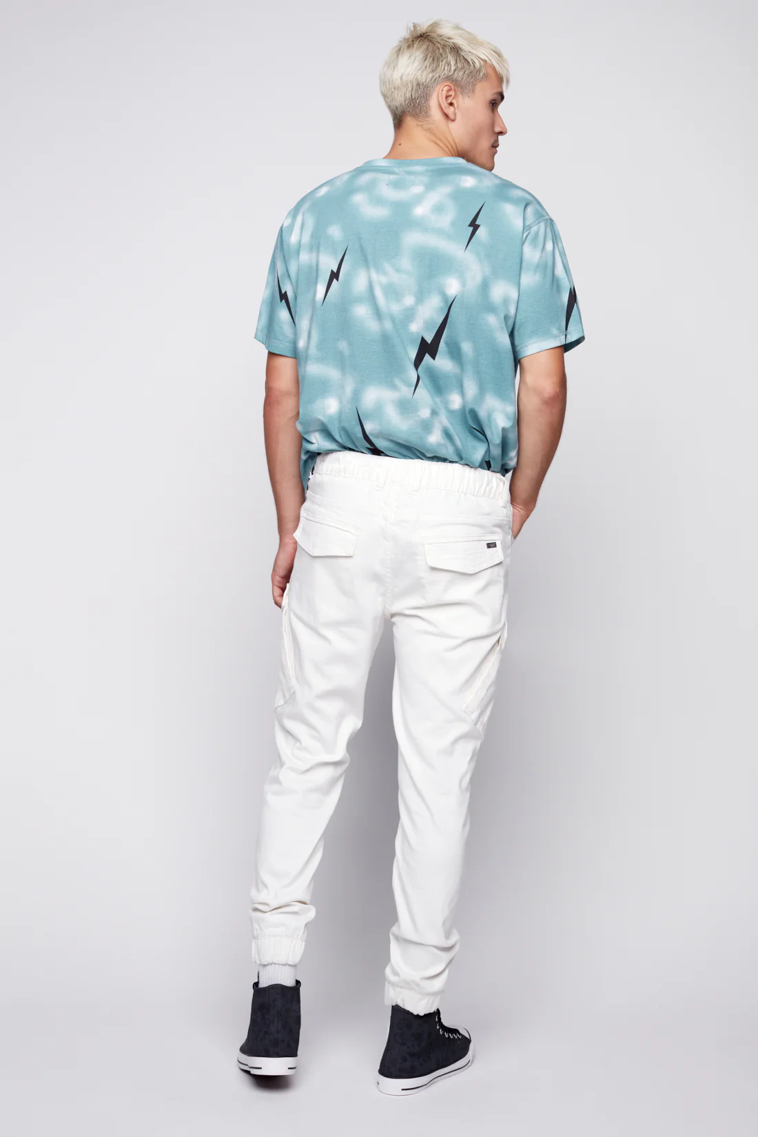 COHEN - 5 Pocket Cargo Jogger - White - Image 3