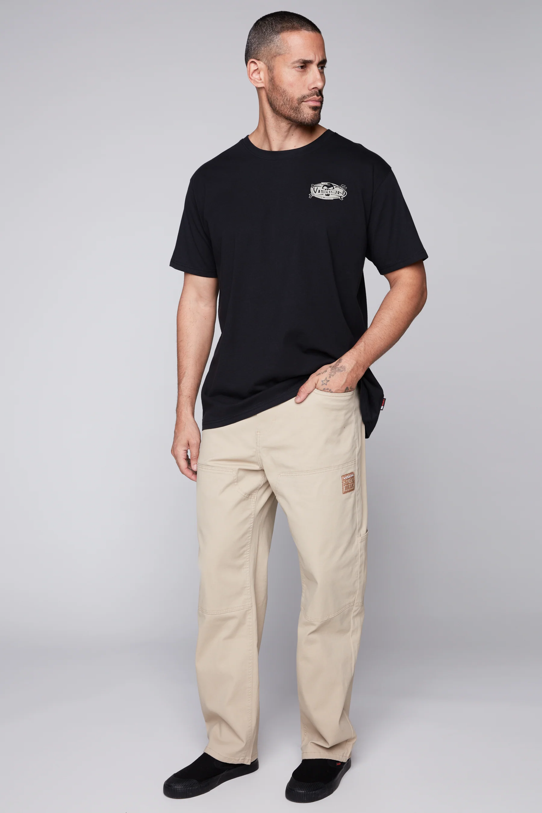 DORFMAN - Loose Fit Carpenter Pant - Tan Twill