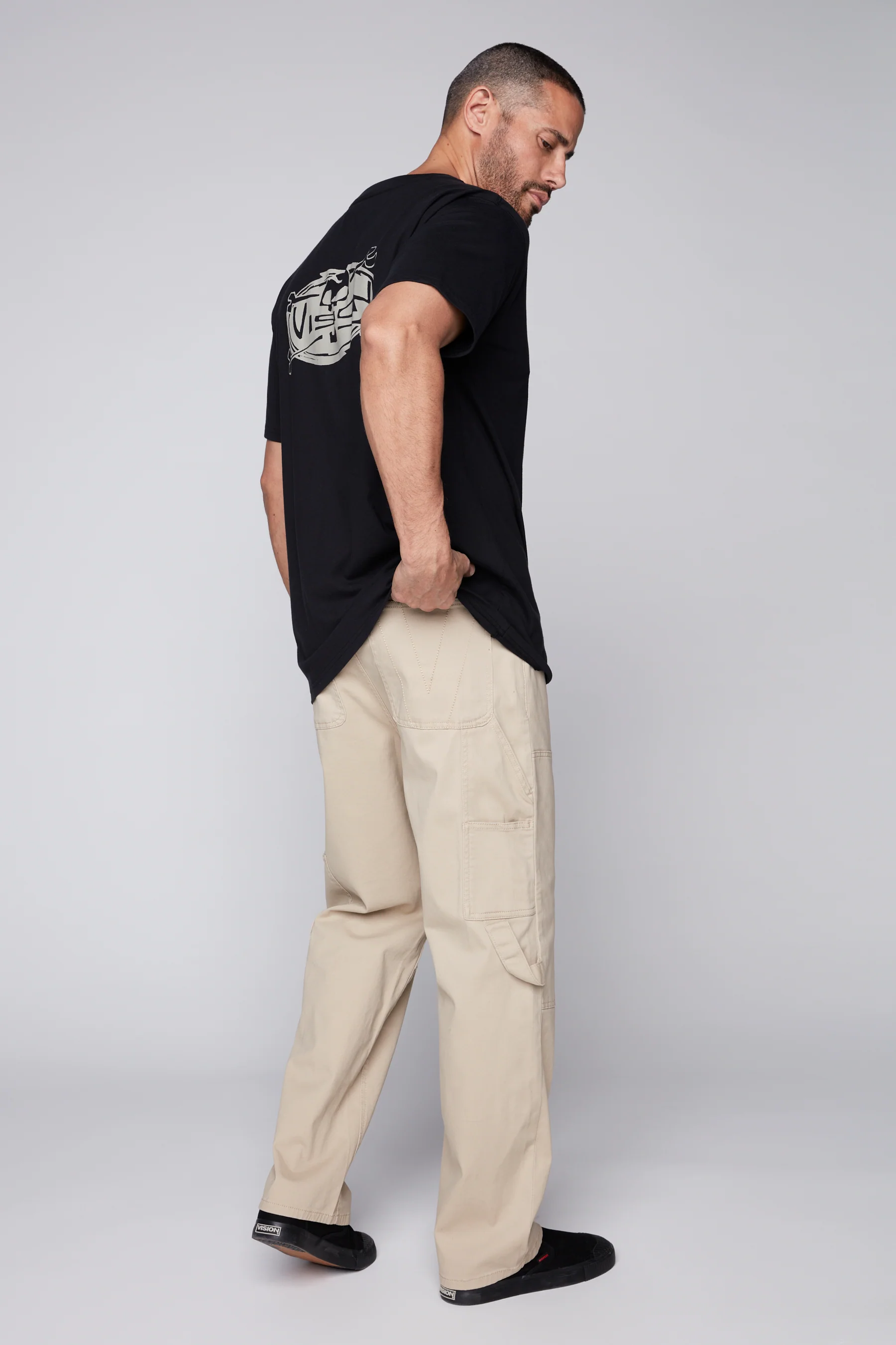 DORFMAN - Loose Fit Carpenter Pant - Tan Twill - Image 2