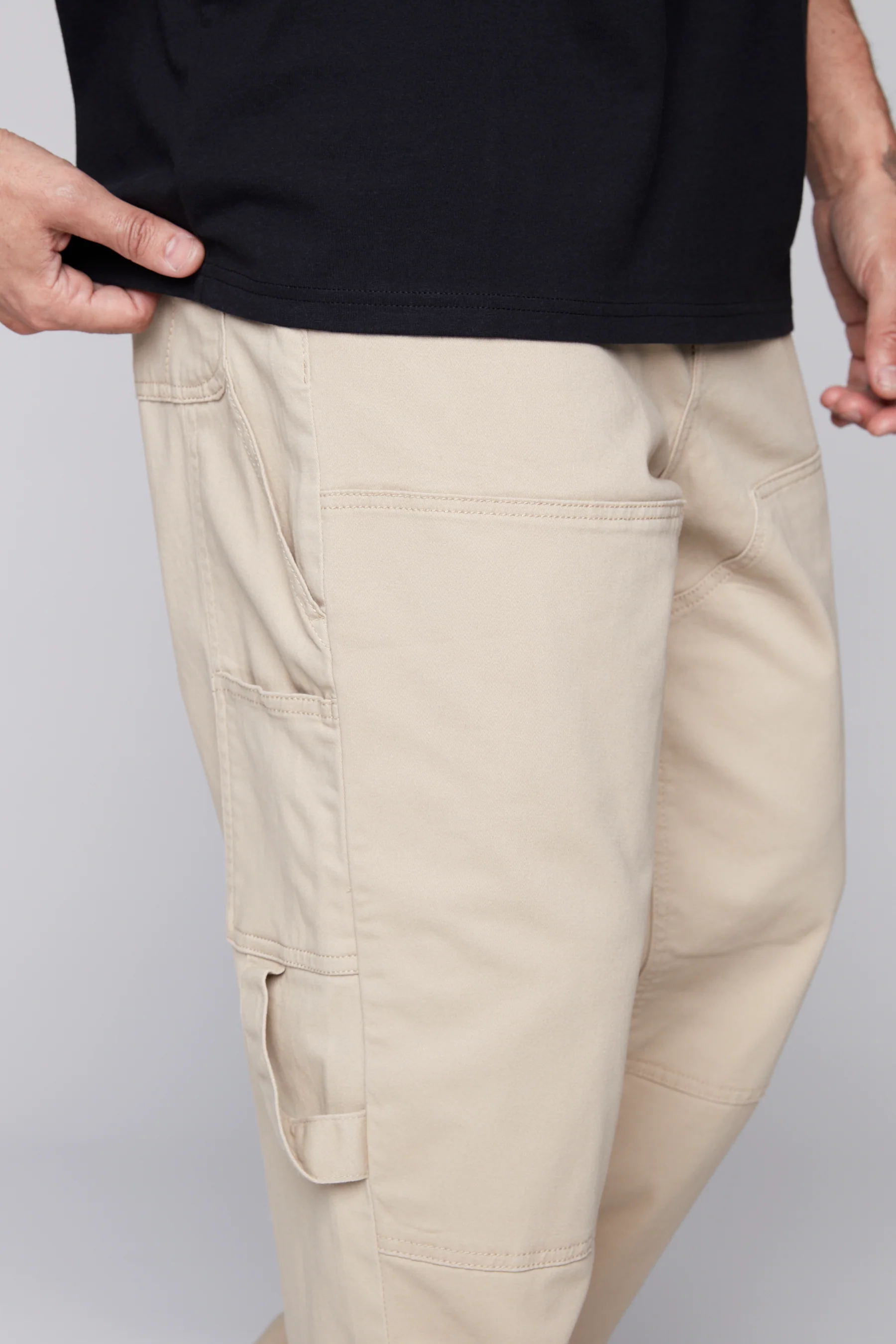 DORFMAN - Loose Fit Carpenter Pant - Tan Twill - Image 4
