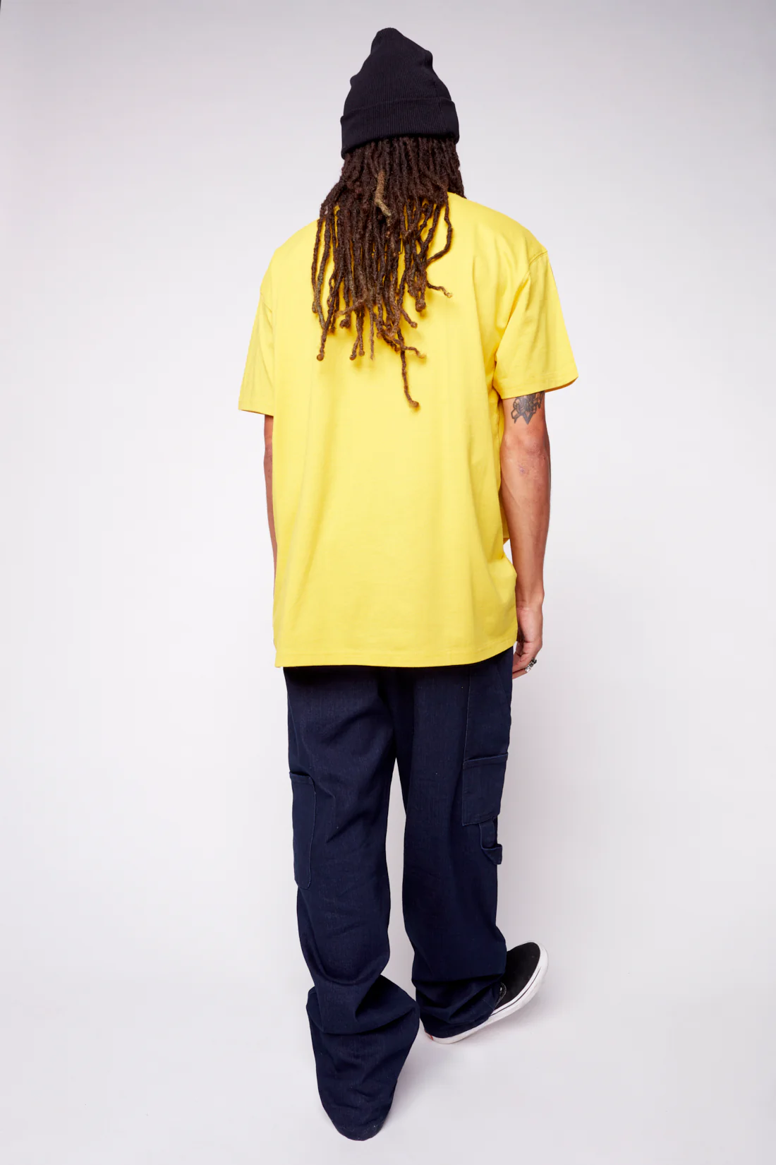 Face Print Logo T-Shirt - Yellow - Image 2