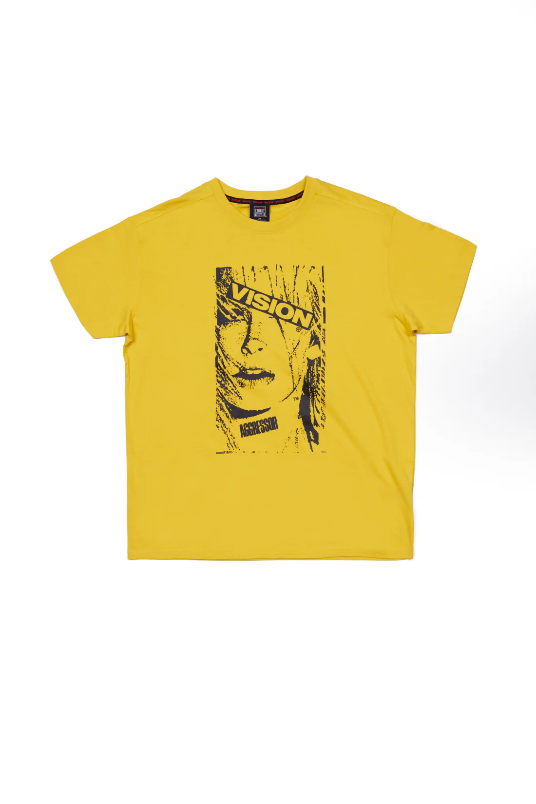 Face Print Logo T-Shirt - Yellow - Image 6