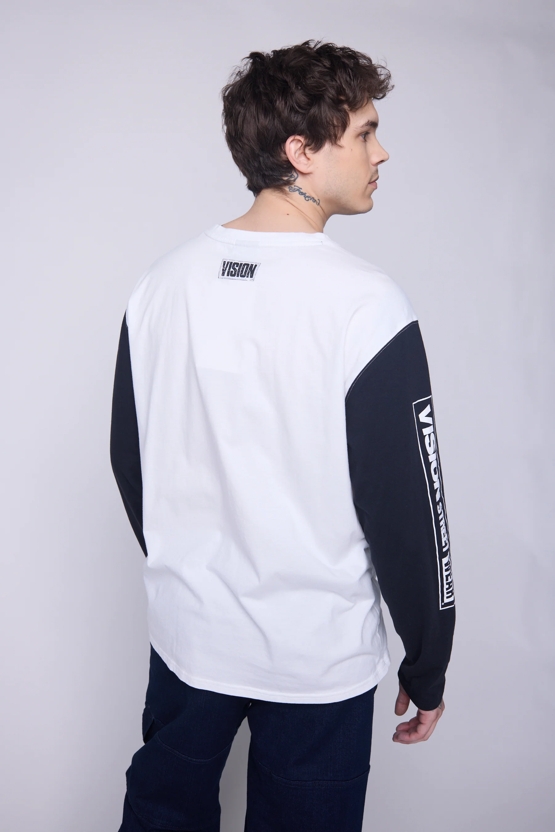 Fisheye Large Logo Print T-Shirt - Ivory/Black - Image 5