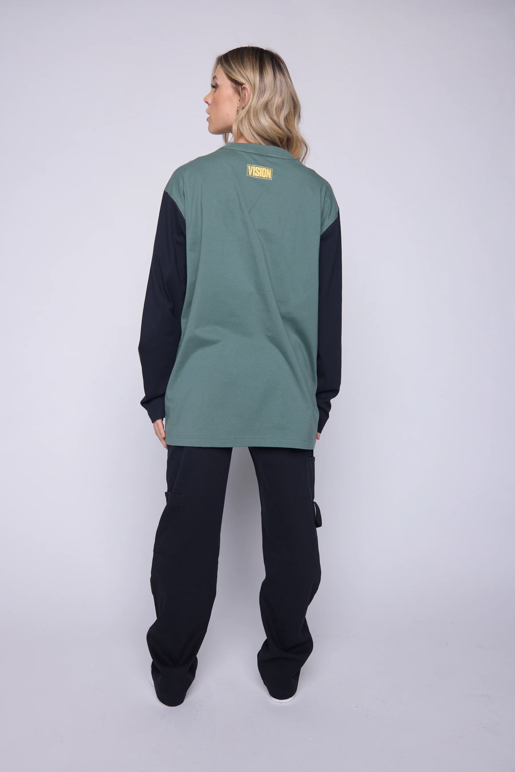 Fisheye Large Logo Print T-Shirt - Moss/Black - Image 2