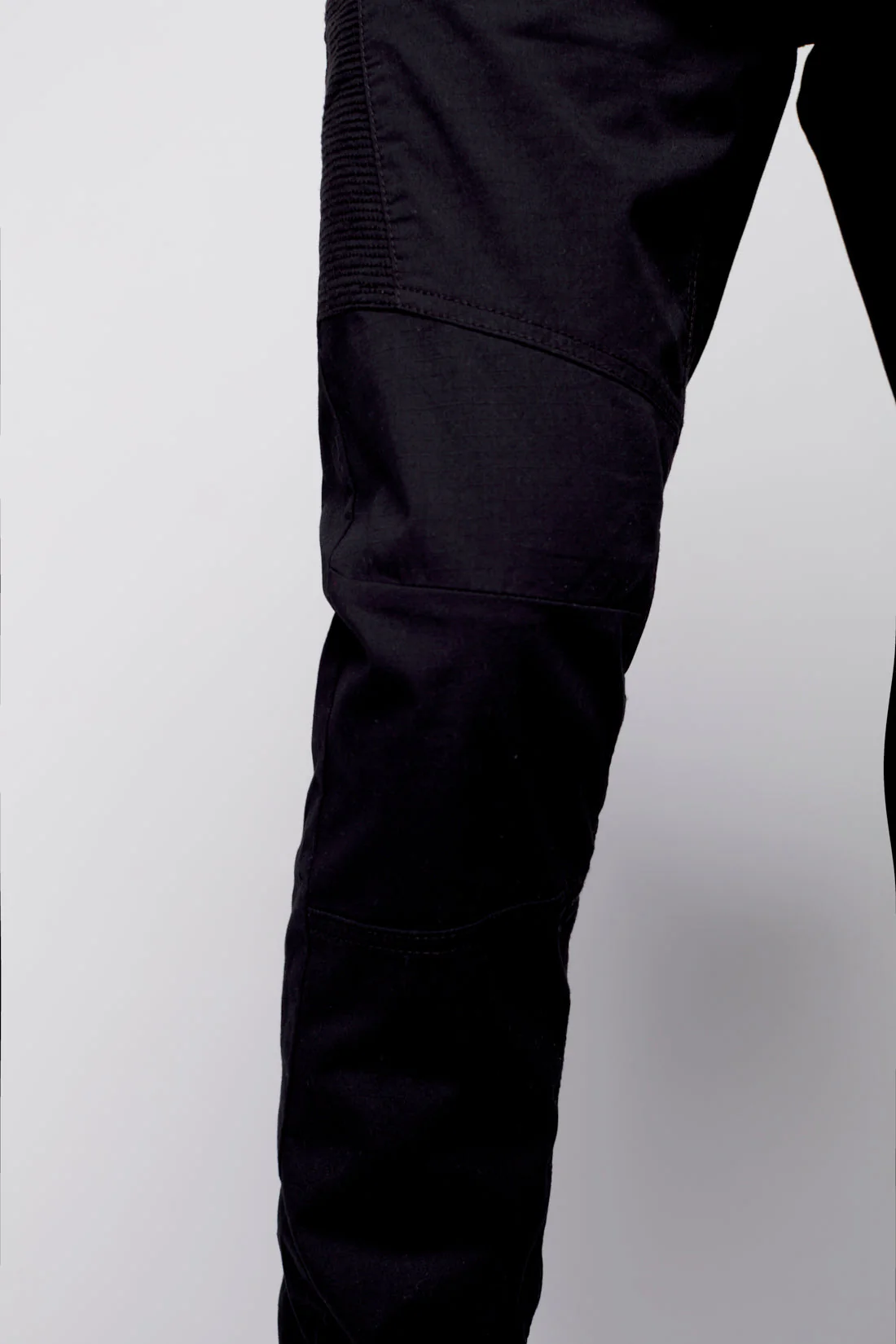 HENDRIX - 5 Pocket Moto Stitch Jogger - Black - Image 4