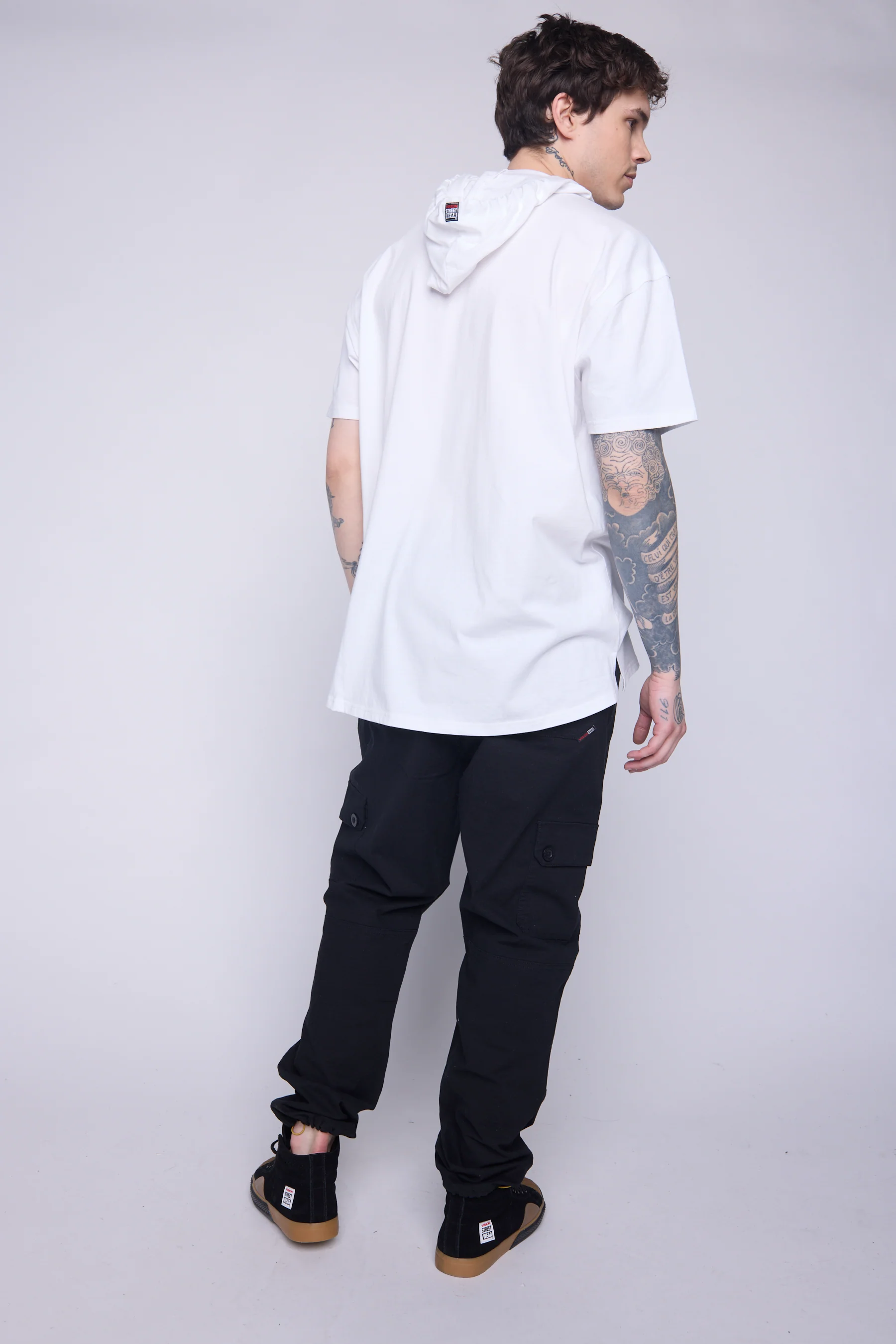 Hooded Short Sleeve Fooler - Ivory - Image 2