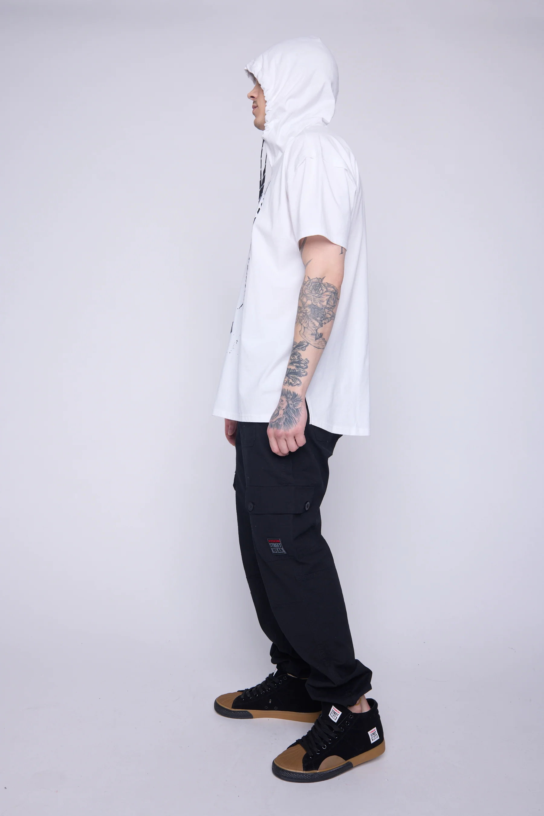 Hooded Short Sleeve Fooler - Ivory - Image 3