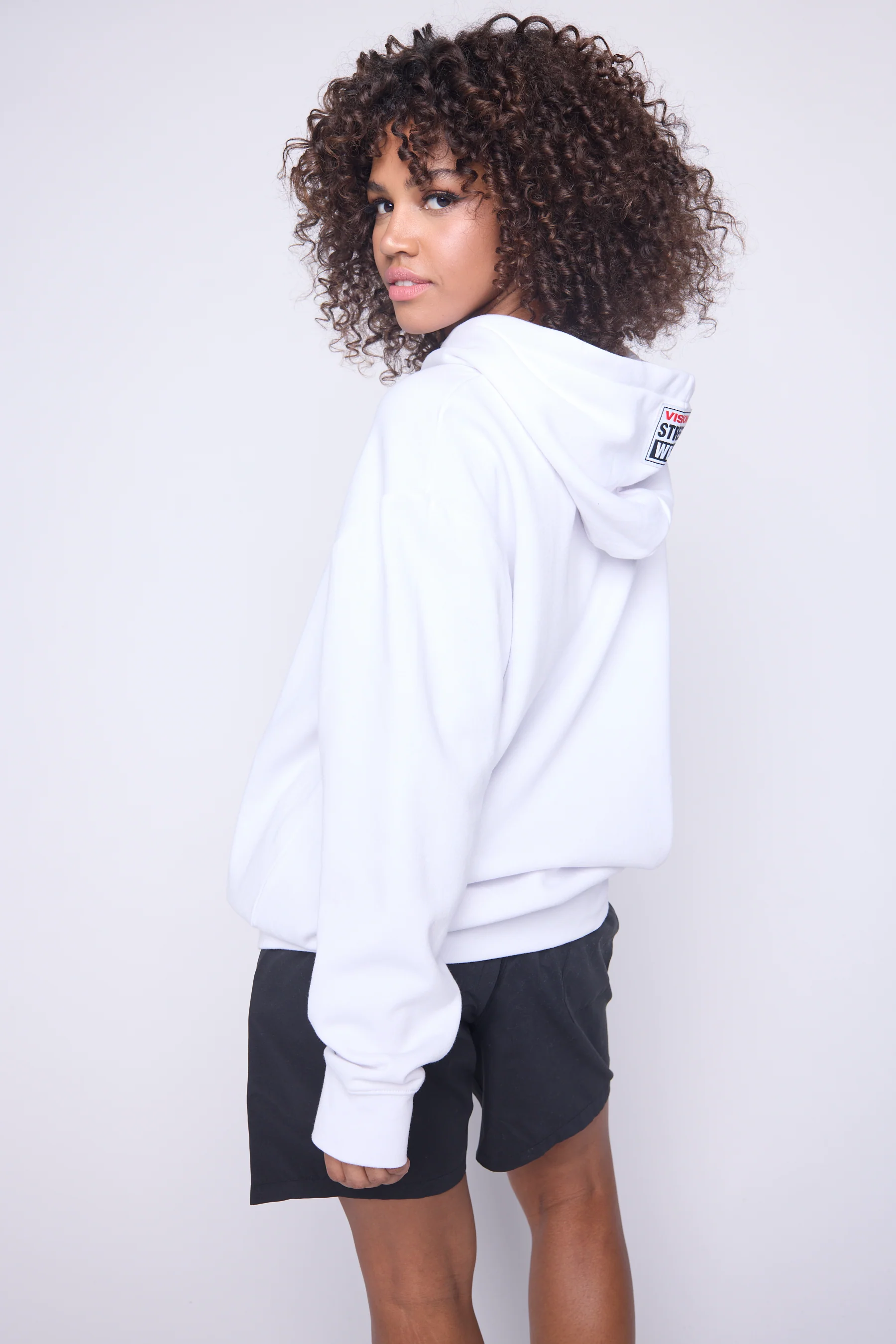 Iconic Logo Hoodie-Ivory - Image 2