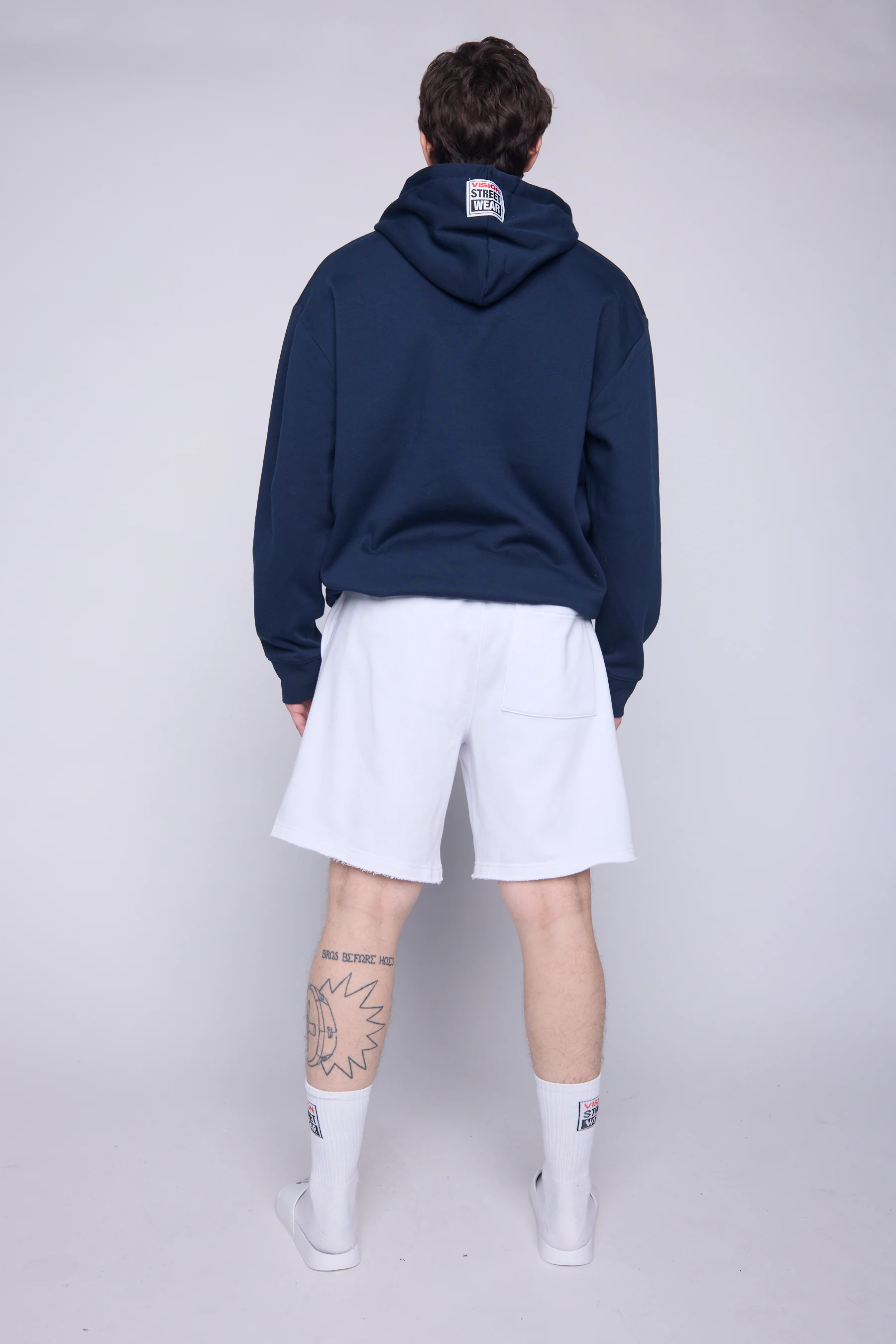 Iconic Logo Hoodie-Navy - Image 2