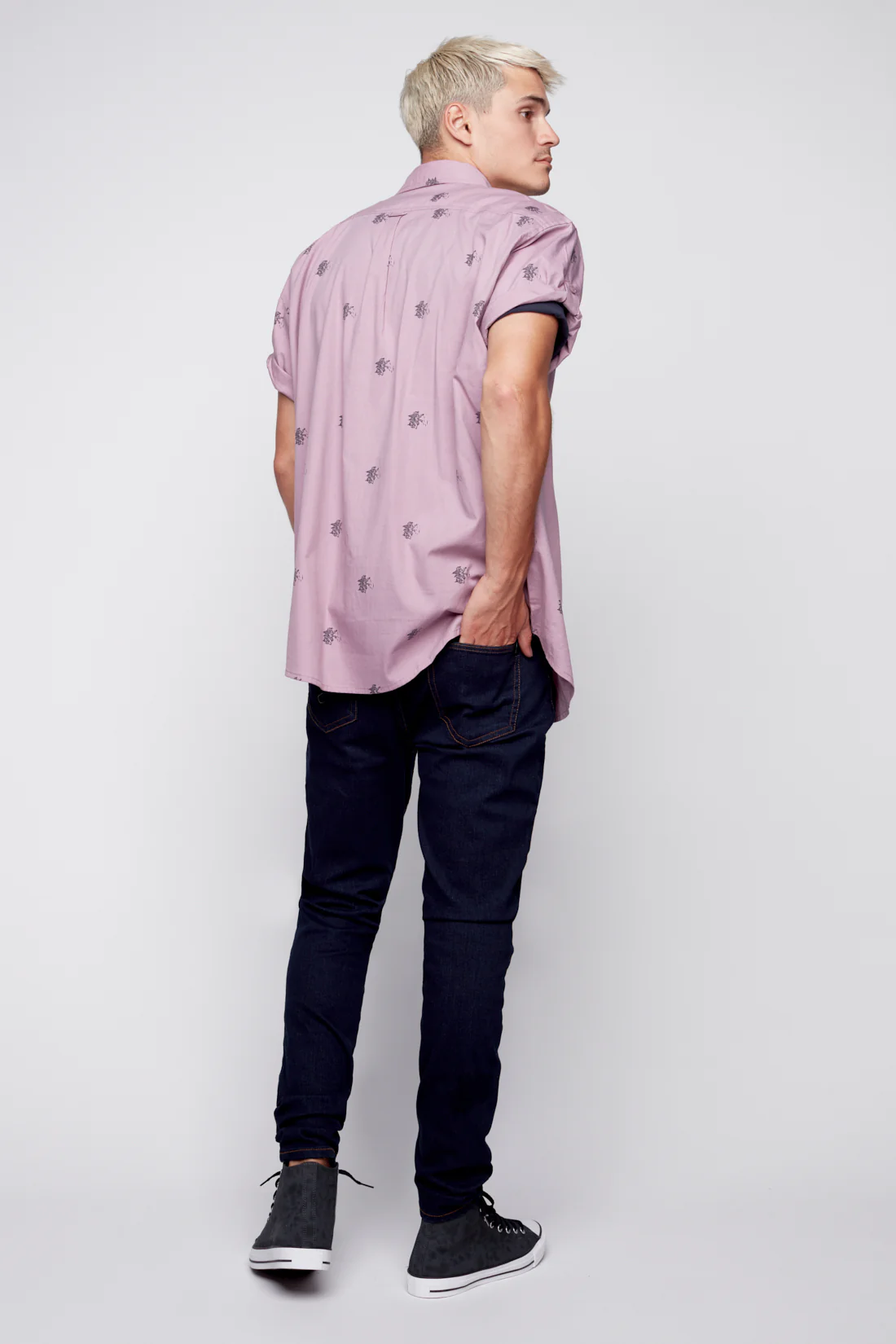 IDOL - Basic 5 Pockets Skinny Jean - Blue/Black Rinse Wash - Image 2