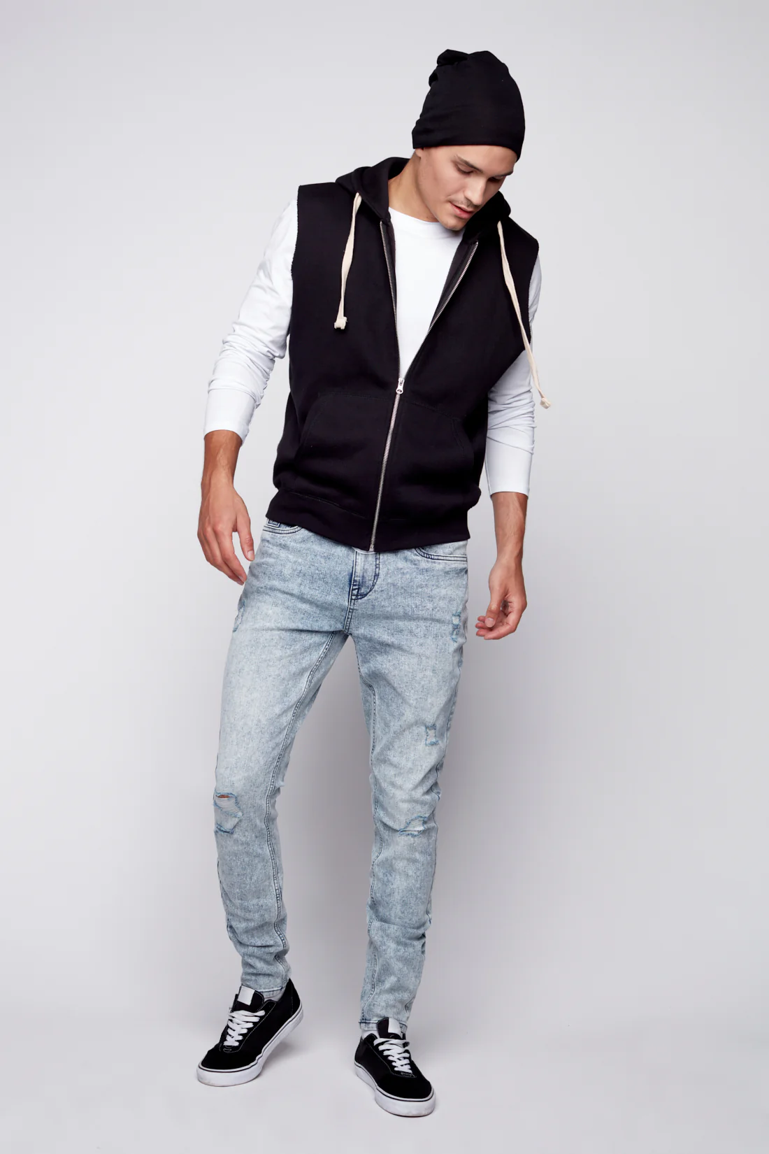 IDOL - Basic 5 Pockets Skinny Jean - Indigo Acid