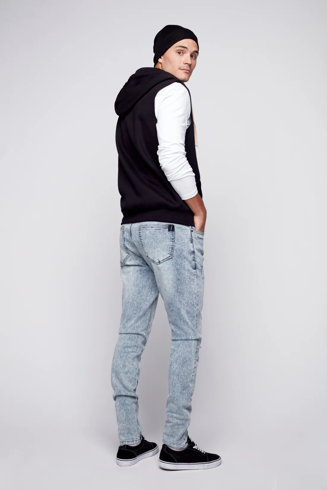IDOL - Basic 5 Pockets Skinny Jean - Indigo Acid - Image 2