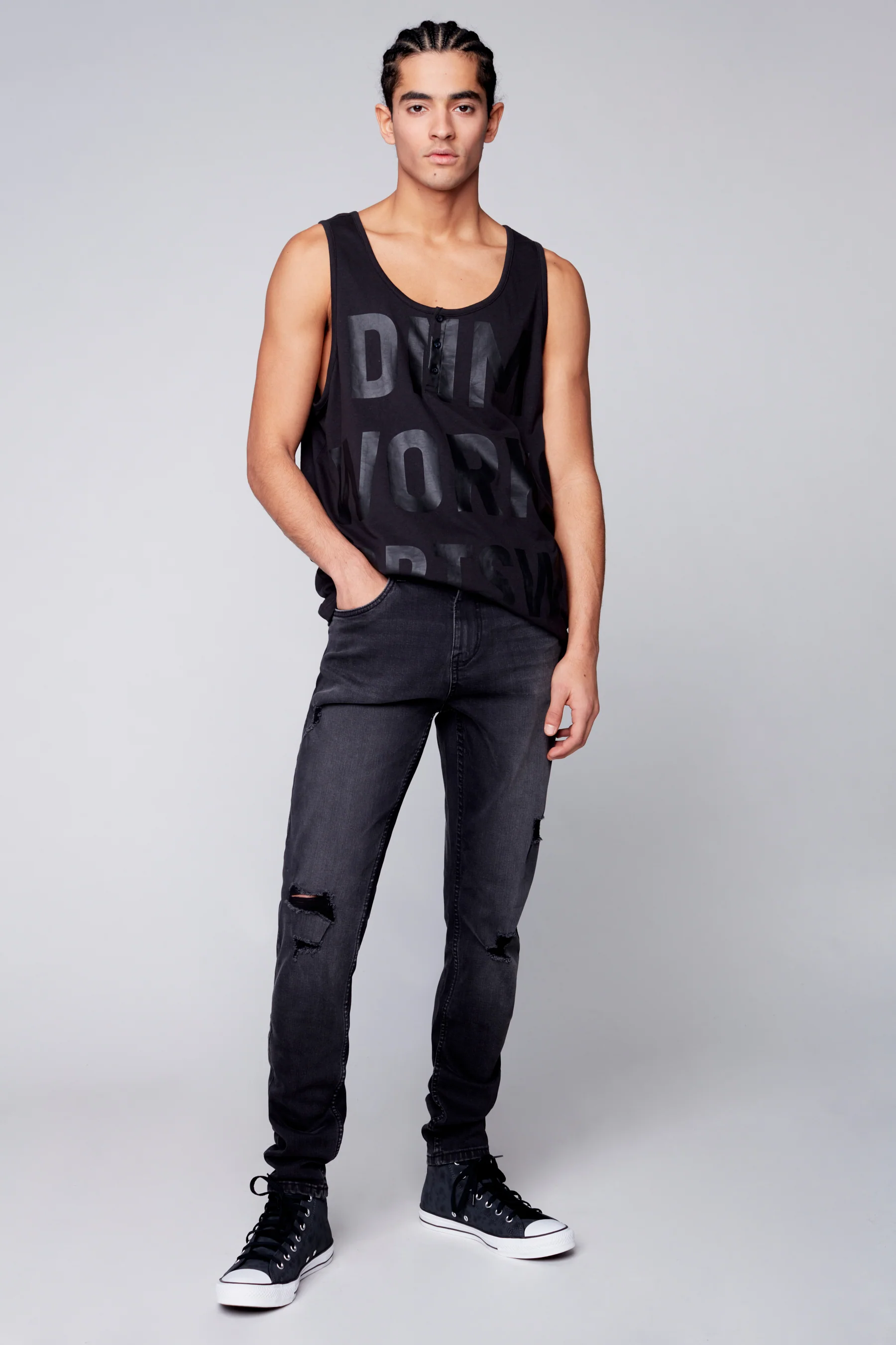 IDOL - Basic 5 Pockets Skinny Jean - Vintage Black