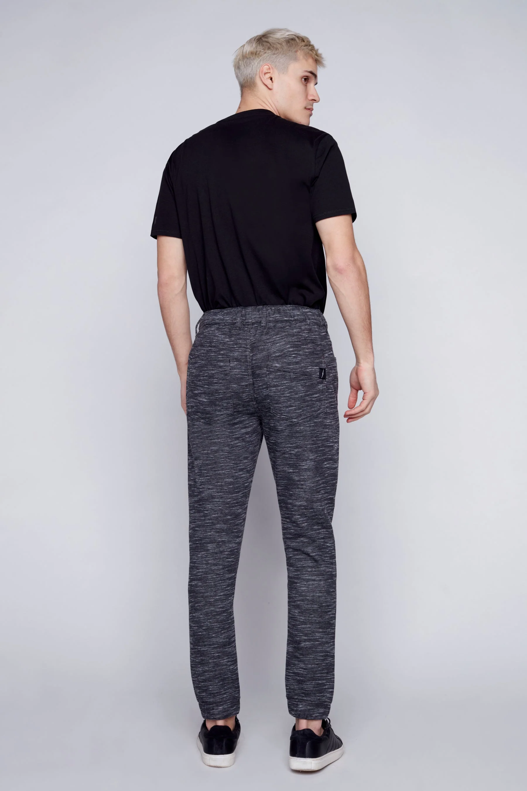 JAGGER - 5 Pocket Fleece Jogger - Heather Charcoal - Image 2