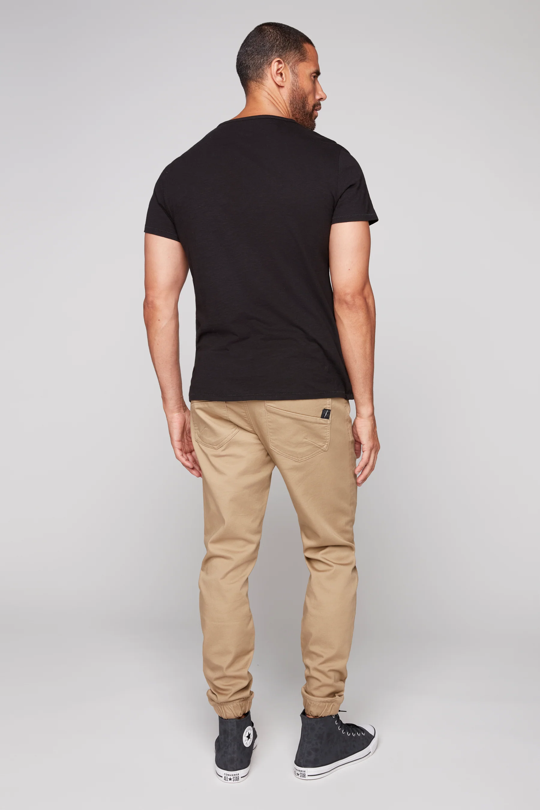 JAGGER - 5 Pocket Soft French Terry Classic Jogger - Beige - Image 2