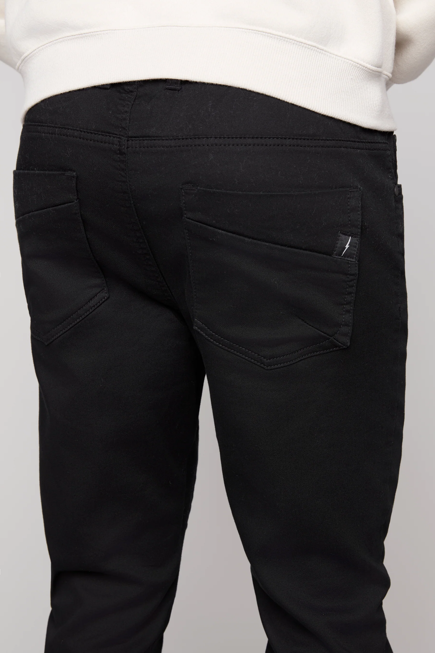 JAGGER - 5 Pocket Soft French Terry Classic Jogger - Black - Image 5