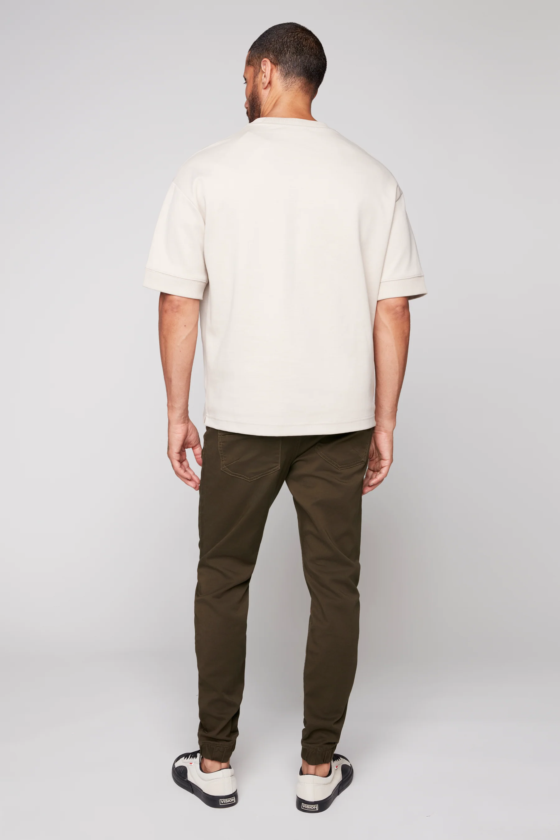 JAGGER - 5 Pocket Soft French Terry Classic Jogger - Dark Olive - Image 3
