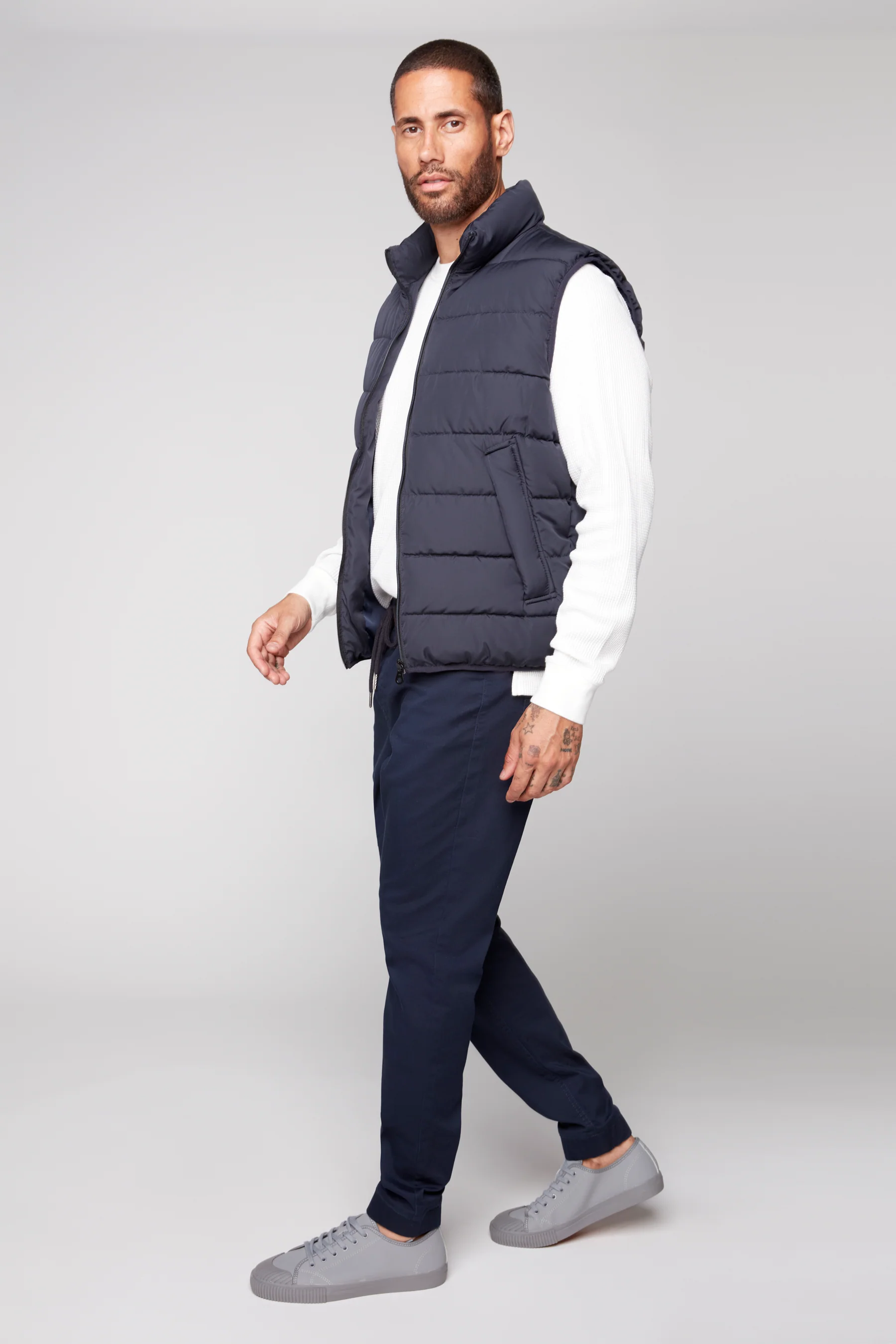 JAGGER - 5 Pocket Soft French Terry Classic Jogger - Navy - Image 3