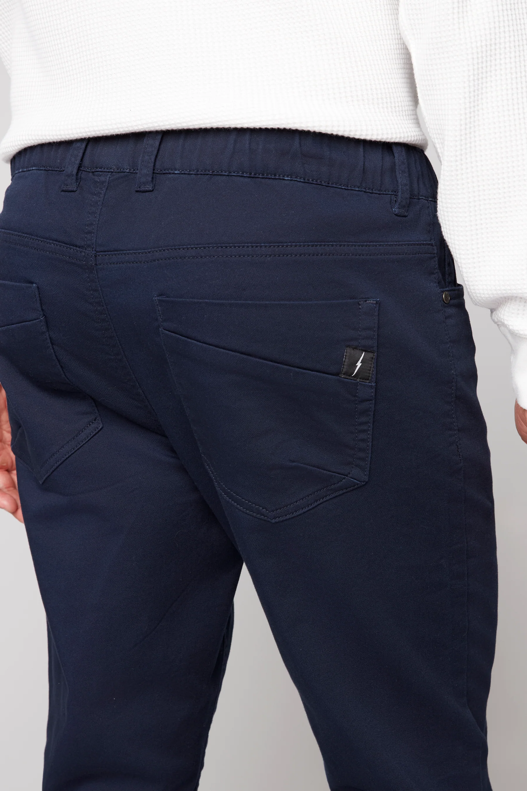 JAGGER - 5 Pocket Soft French Terry Classic Jogger - Navy - Image 4