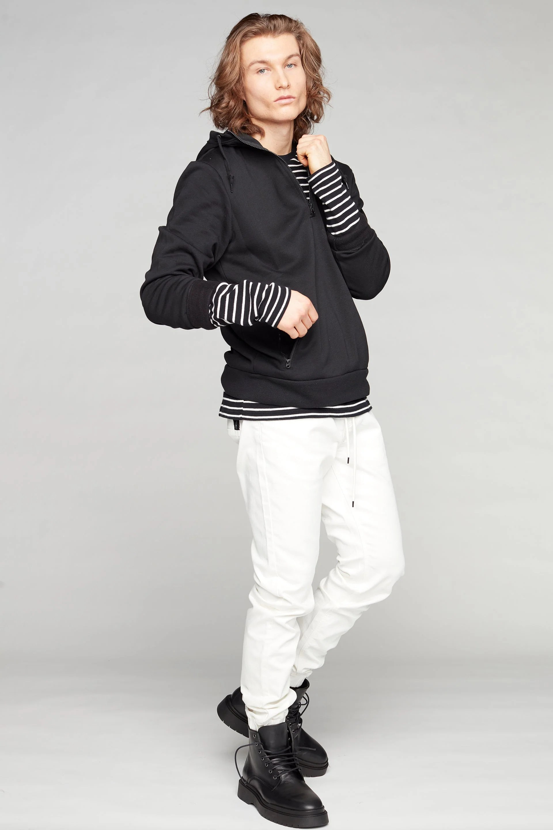 JAGGER - 5 Pocket Soft French Terry Classic Jogger - Off White - Image 2