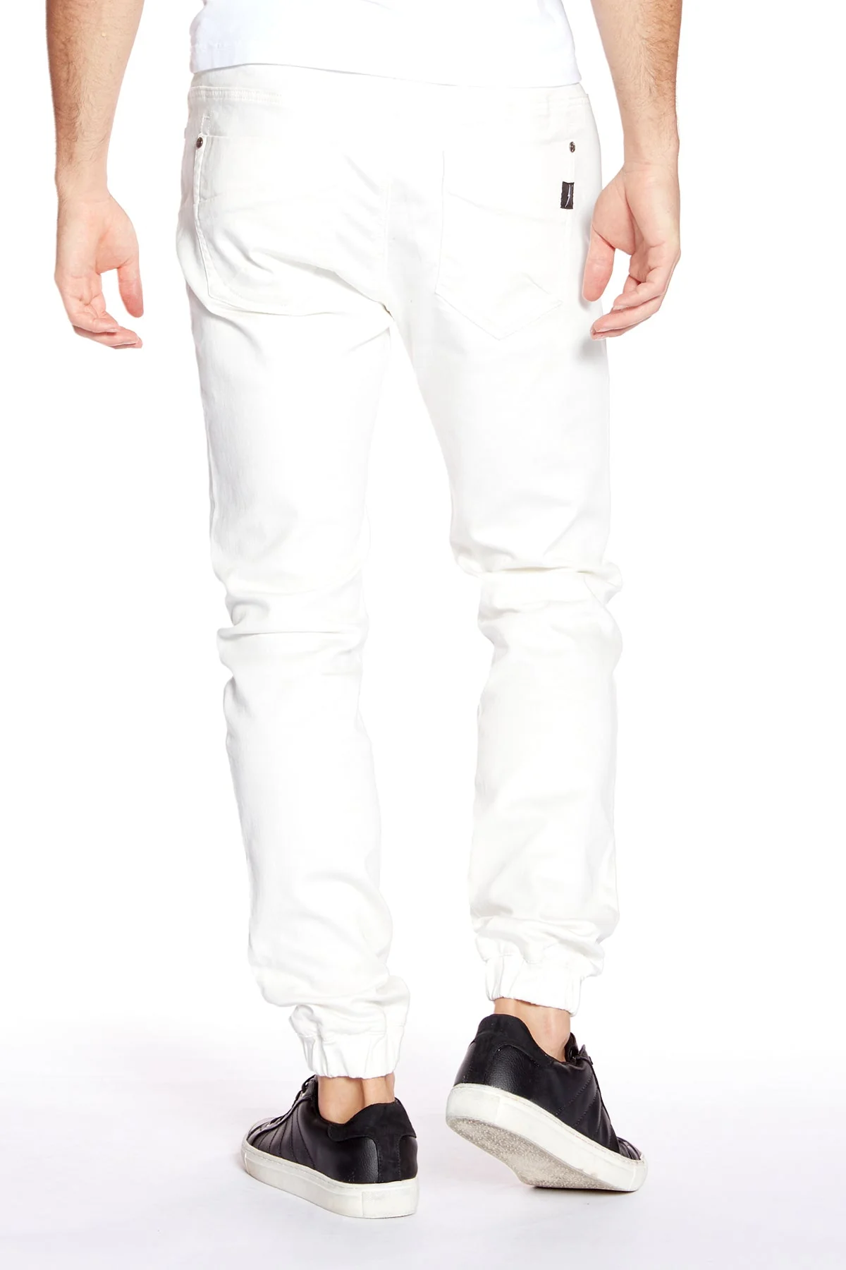 JAGGER - 5 Pocket Soft French Terry Classic Jogger - Off White - Image 3