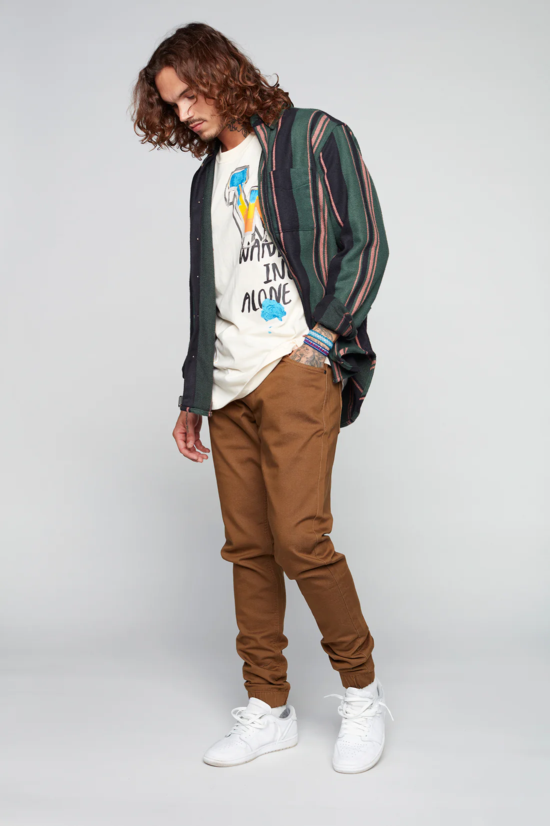 JAGGER - 5 Pocket Soft French Terry Classic Jogger - Tobacco - Image 3