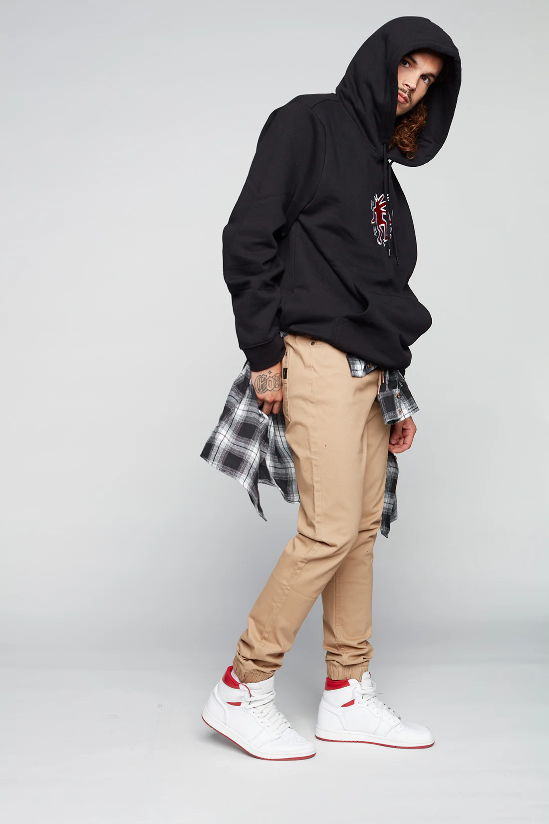 JAGGER - 5 Pocket Twill Classic Jogger - Beige - Image 3