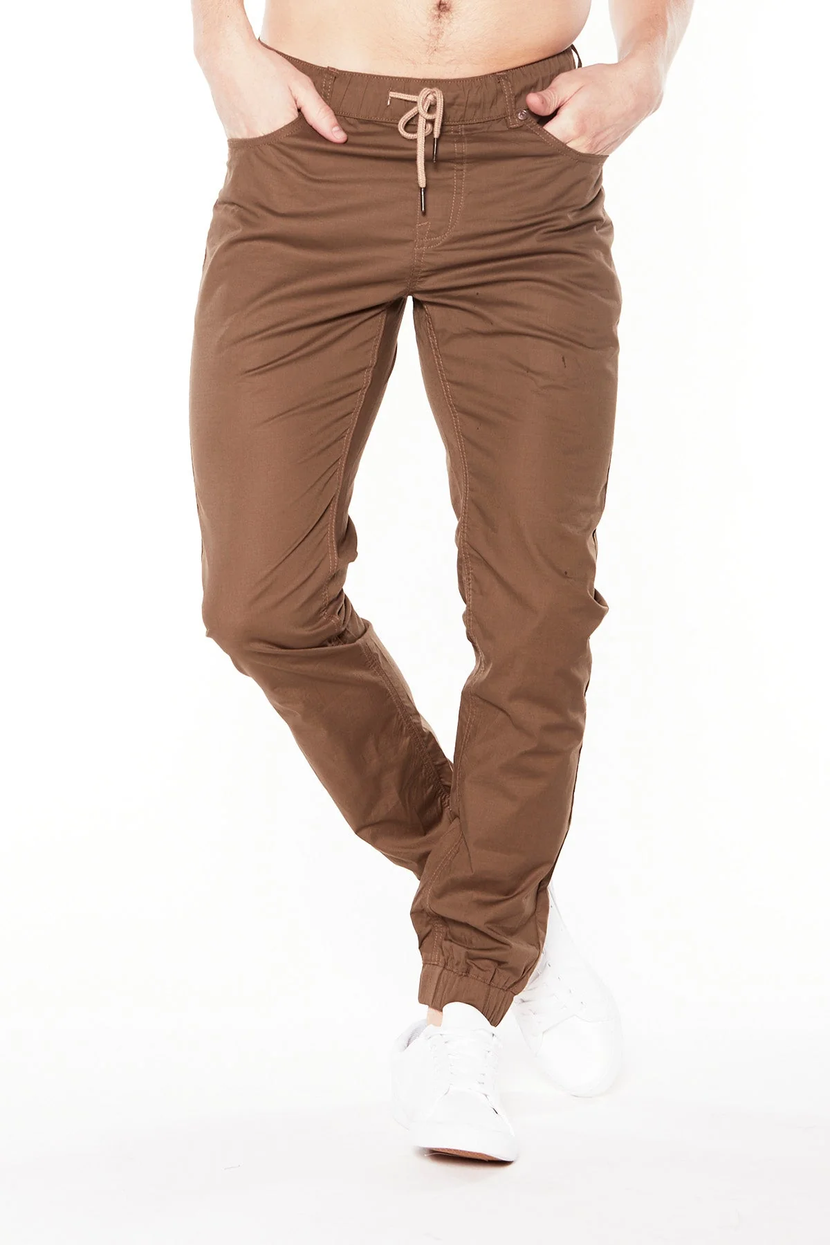 JAGGER - 5 Pocket Twill Classic Jogger - Tobacco - Image 3