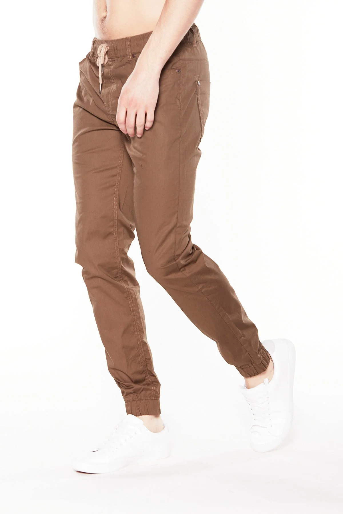 JAGGER - 5 Pocket Twill Classic Jogger - Tobacco - Image 4