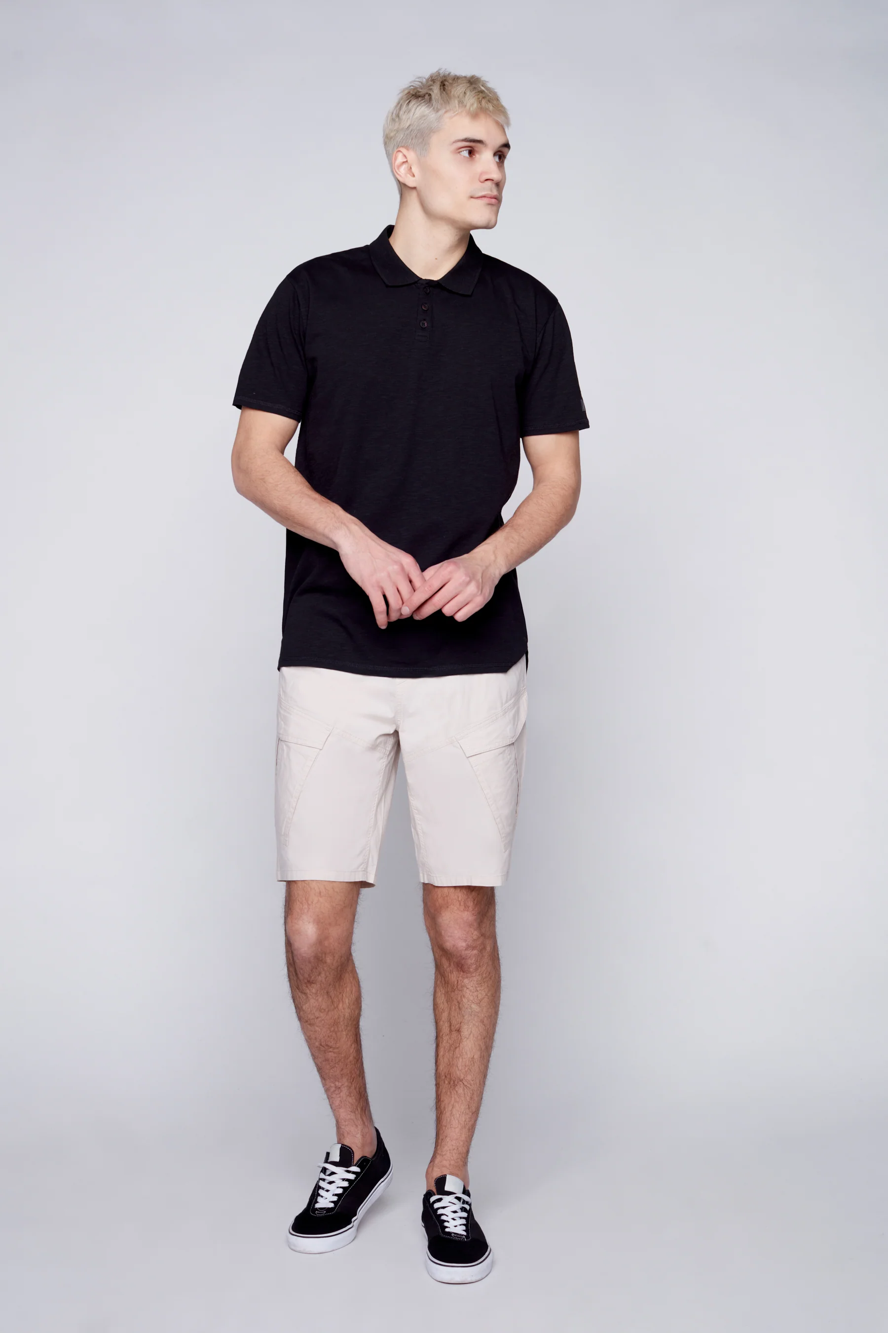 KRAVITZ - Mens Shorts With bellowed Cargo pockets - Sand - Image 4