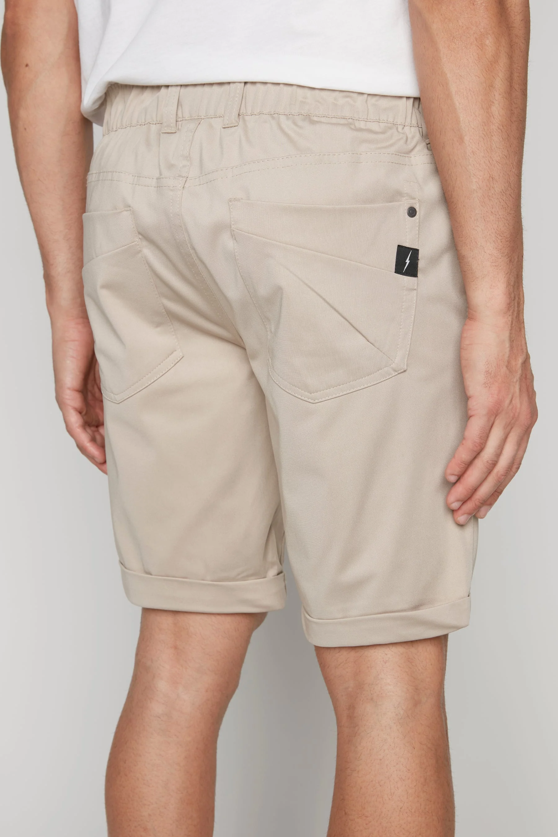 LENNON - Mens Rolled Up Shorts with Cool Stretch - Sage - Image 5
