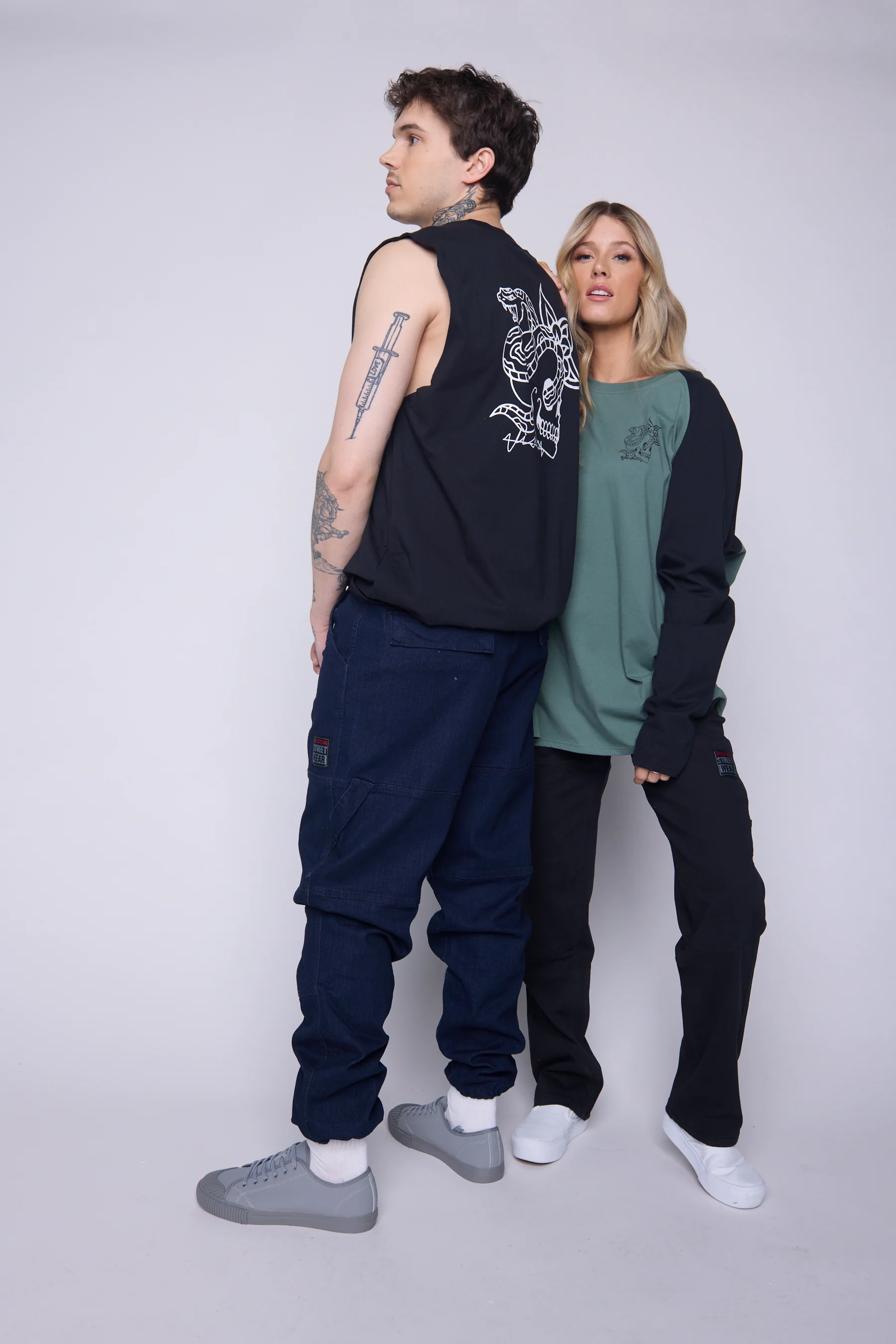 Raglan Shirt Matching Tattoo Prints - Moss - Image 7
